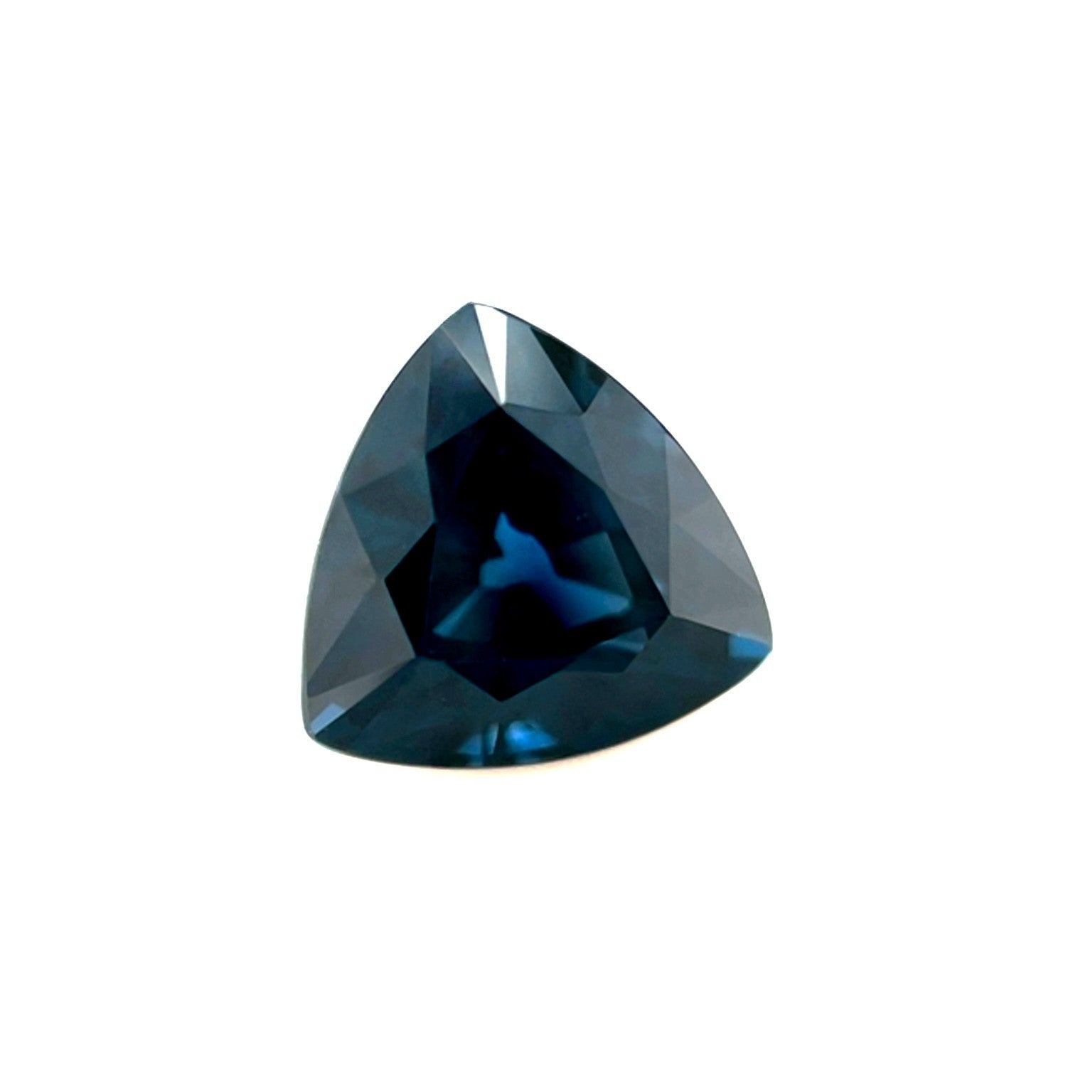 GIA CERTIFIED 2.35ct Natural DEEP Blue Spinel UNTREATED Trillion Cut Gem — view 2