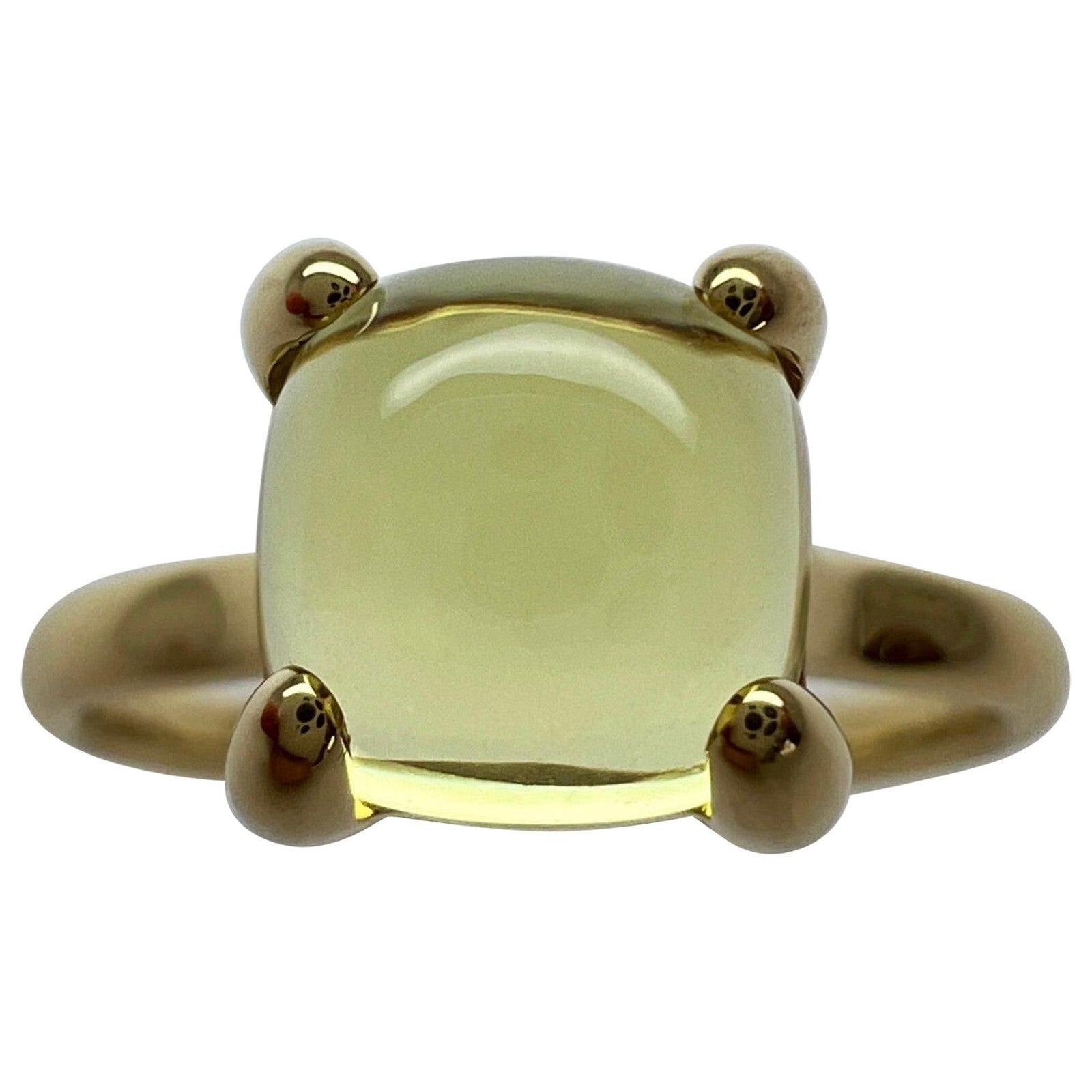 Rare Tiffany & Co. Paloma Picasso Yellow Citrine Sugar Stack Loaf 18k Gold Ring