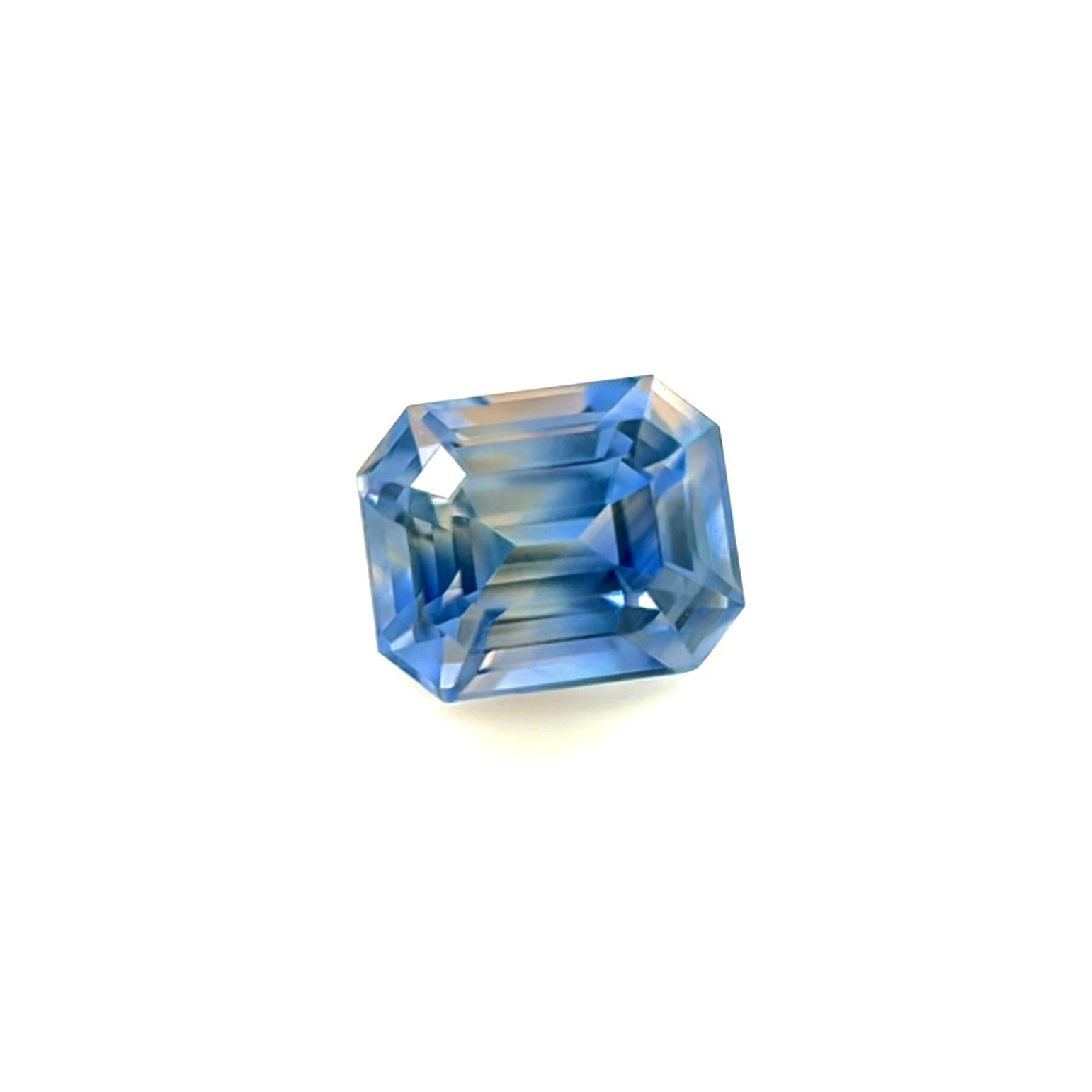Unique Ceylon Sapphire 1.17ct Bi Colour VIVID Yellow Purplish Blue Octagon Cut — view 2