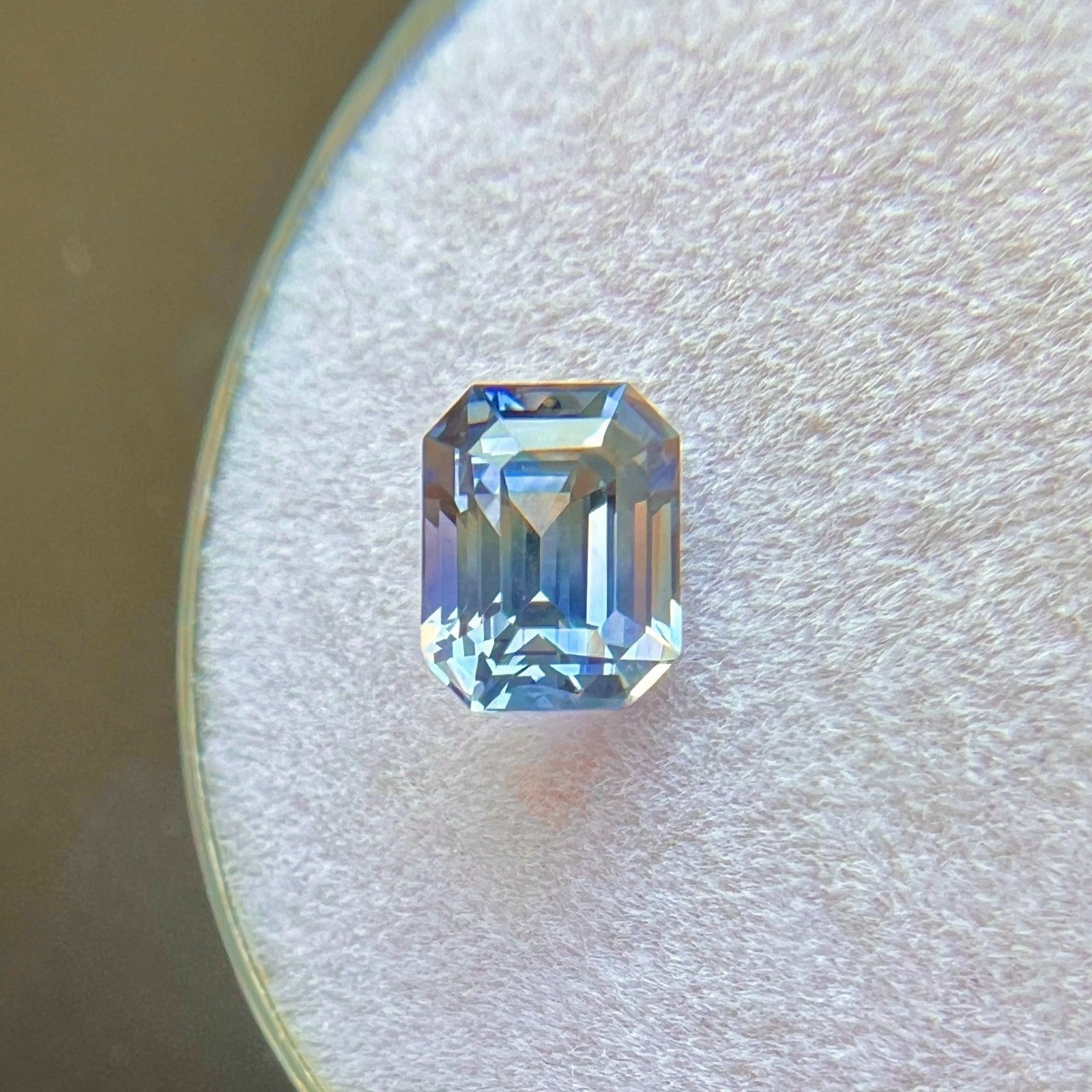 Unique Ceylon Sapphire 1.17ct Bi Colour VIVID Yellow Purplish Blue Octagon Cut — view 4