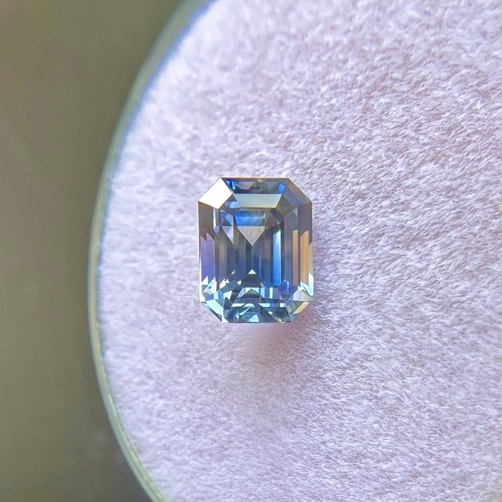 Unique Ceylon Sapphire 1.17ct Bi Colour VIVID Yellow Purplish Blue Octagon Cut — view 5