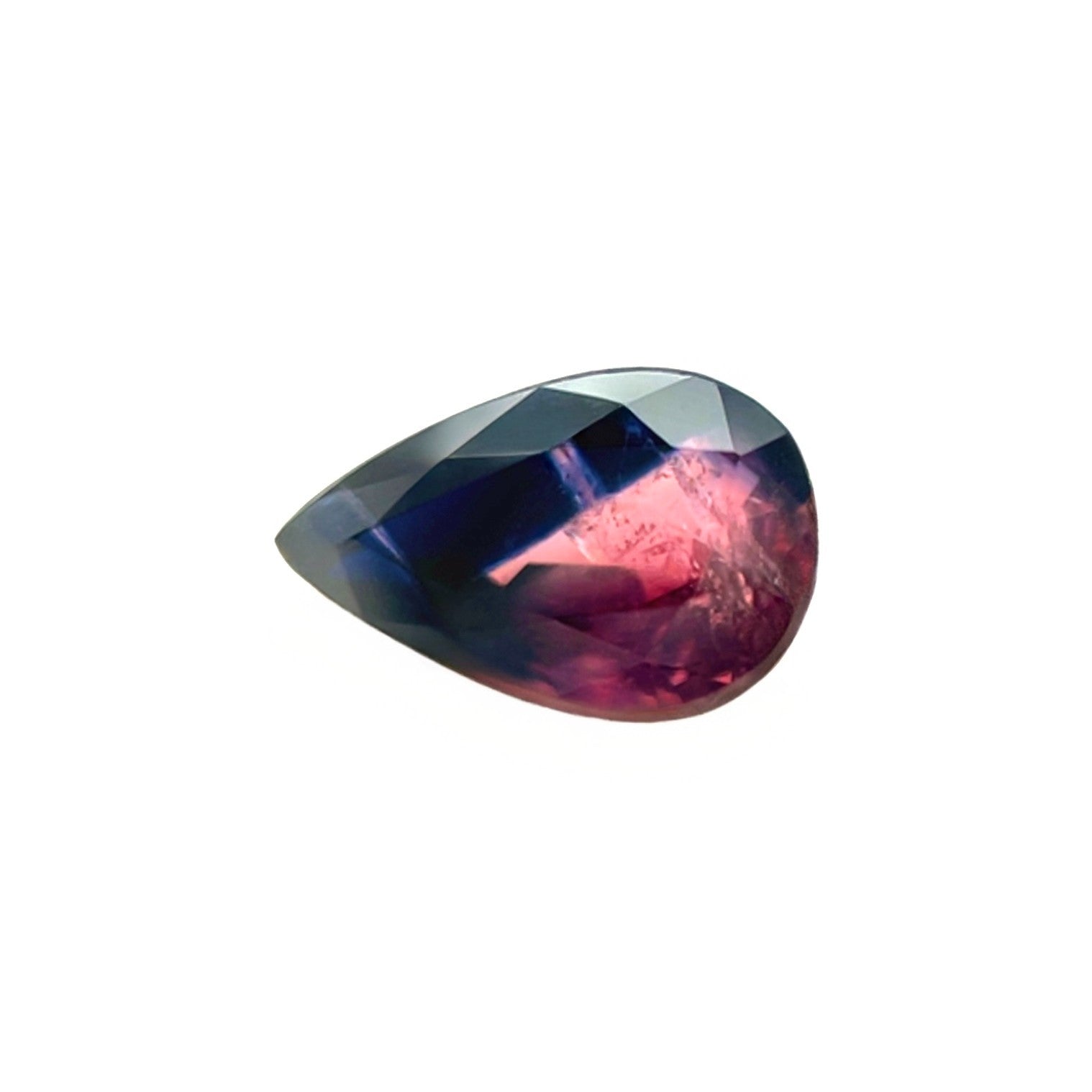 Unique 1.38ct Natural WINZA Sapphire Blue Purple UNTREATED Pear Cut 8.2x5.4mm — view 2