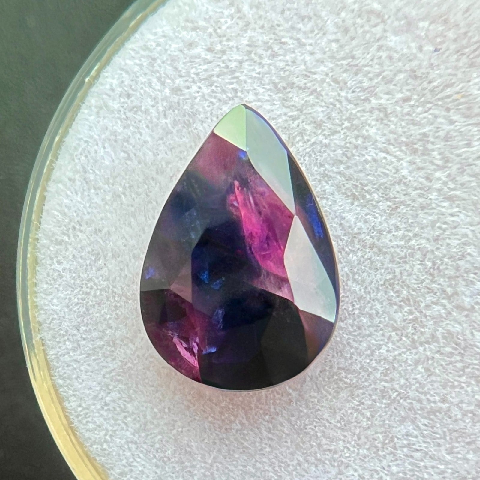2.34ct UNIQUE Natural WINZA Sapphire Ruby Blue Purple UNTREATED Gem 11x7.5mm — view 2
