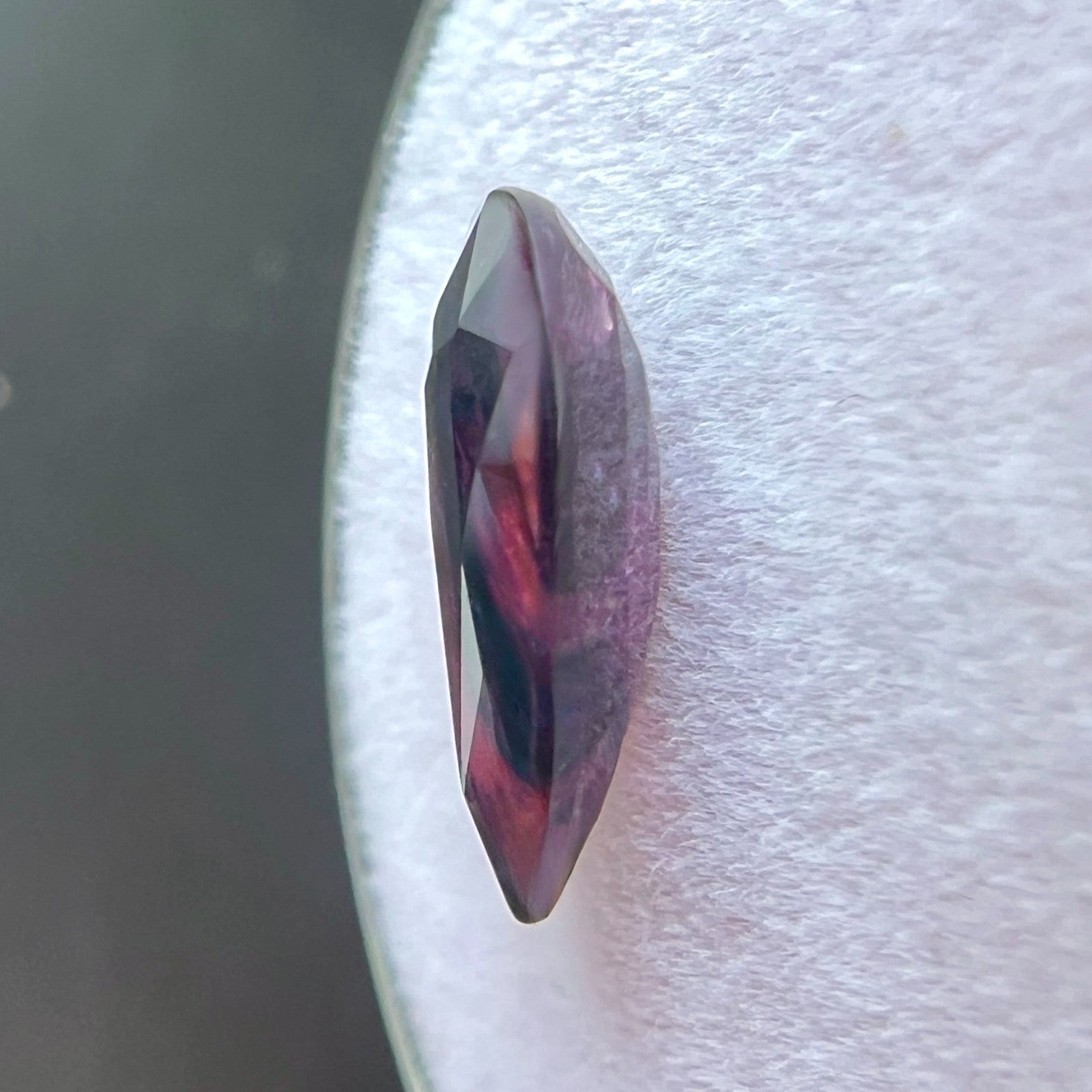 2.34ct UNIQUE Natural WINZA Sapphire Ruby Blue Purple UNTREATED Gem 11x7.5mm — view 4