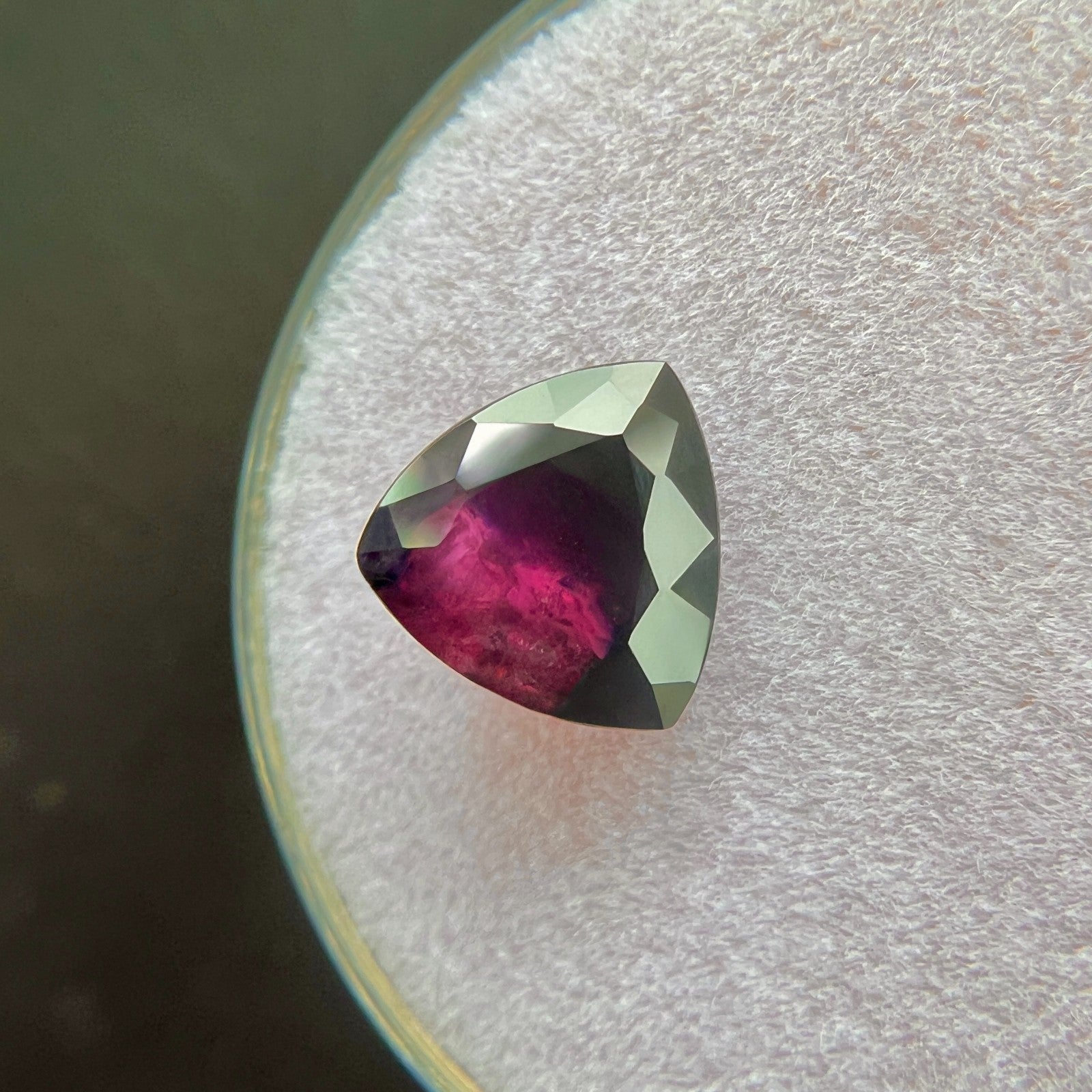 Rare 1.96ct Natural WINZA Sapphire Blue Purple UNTREATED Trillion Cut 7.8x7.6mm — view 4