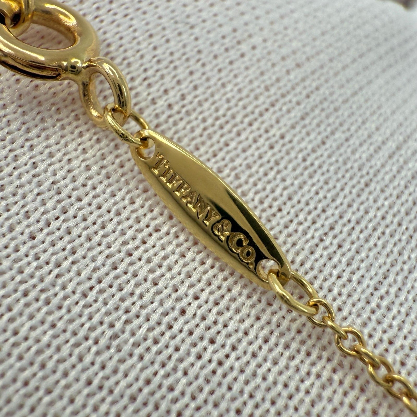 Tiffany & Co. Elsa Peretti Round Red Ruby By The Yard 18k Yellow Gold Necklace — view 4