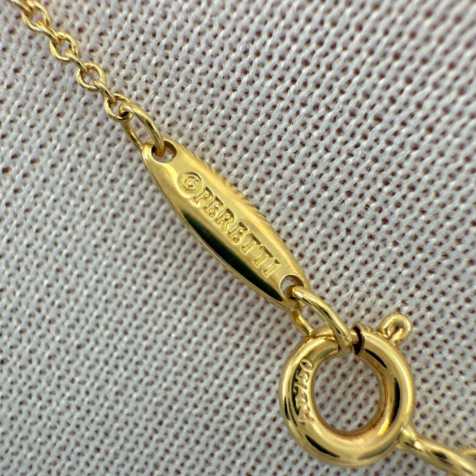 Tiffany & Co. Elsa Peretti Round Red Ruby By The Yard 18k Yellow Gold Necklace — view 5