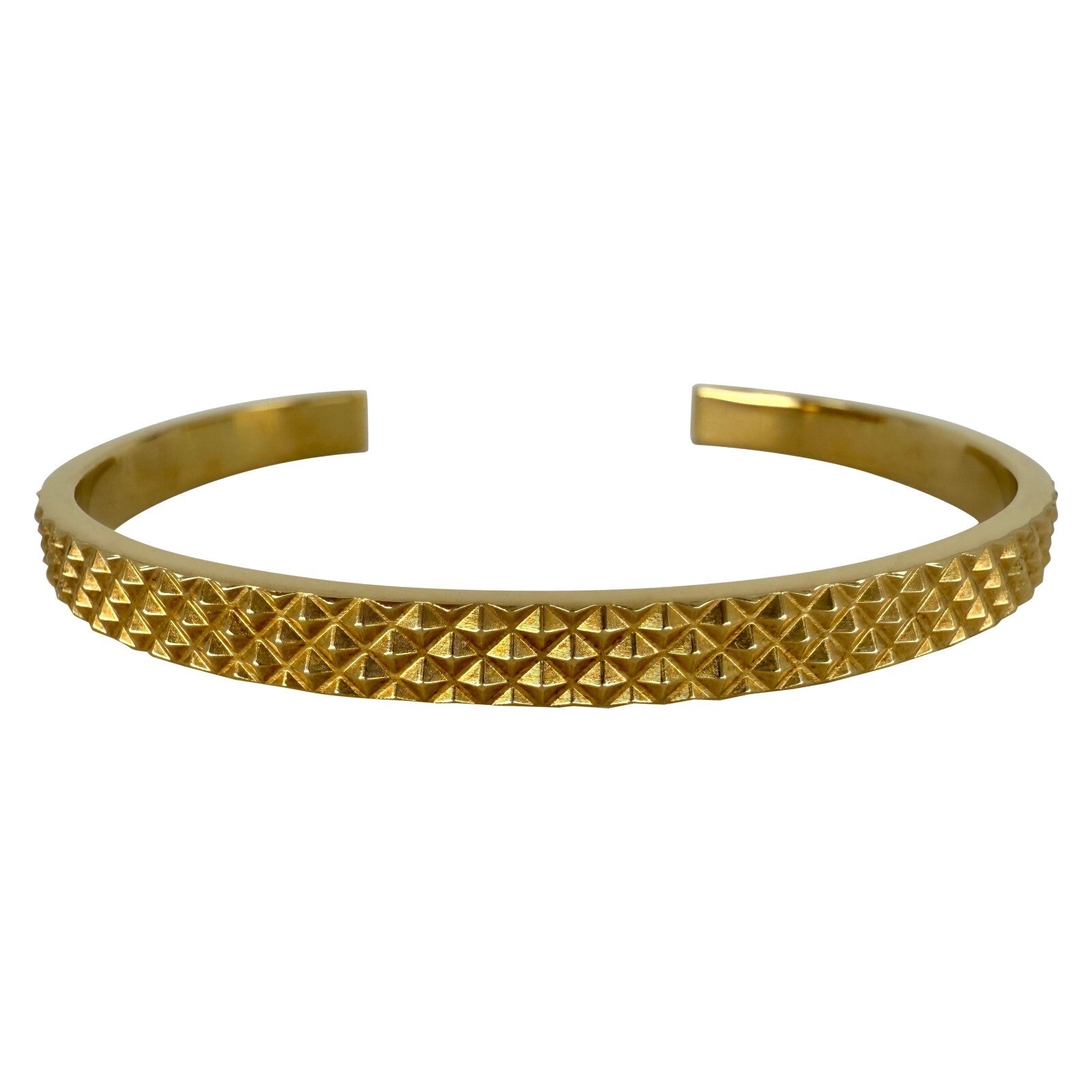 Rare Vintage Tiffany & Co 18k Yellow Gold Point Cuff Bangle Bracelet