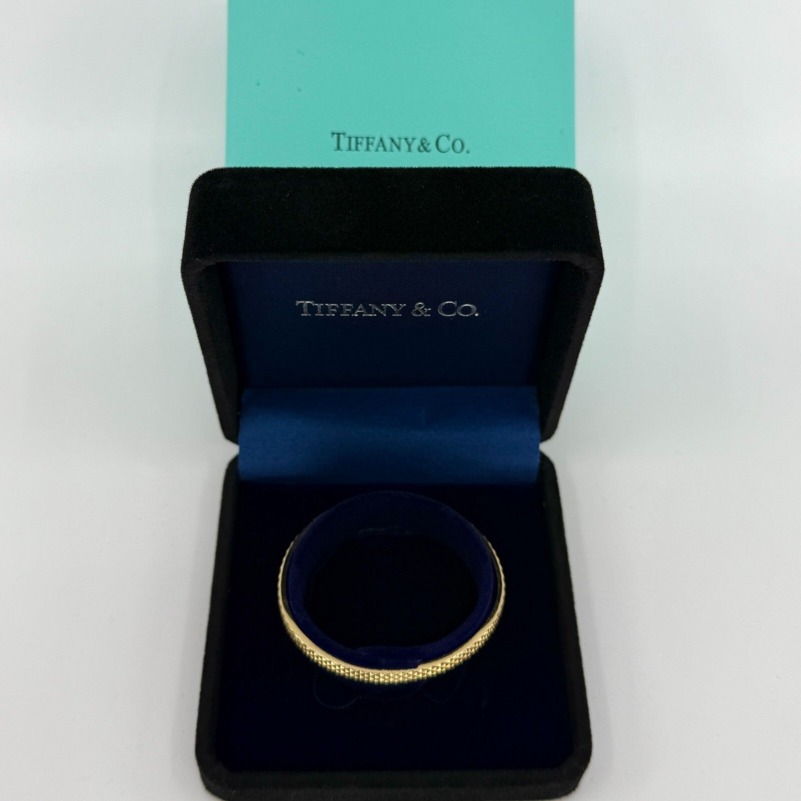 Rare Vintage Tiffany & Co 18k Yellow Gold Point Cuff Bangle Bracelet — view 2