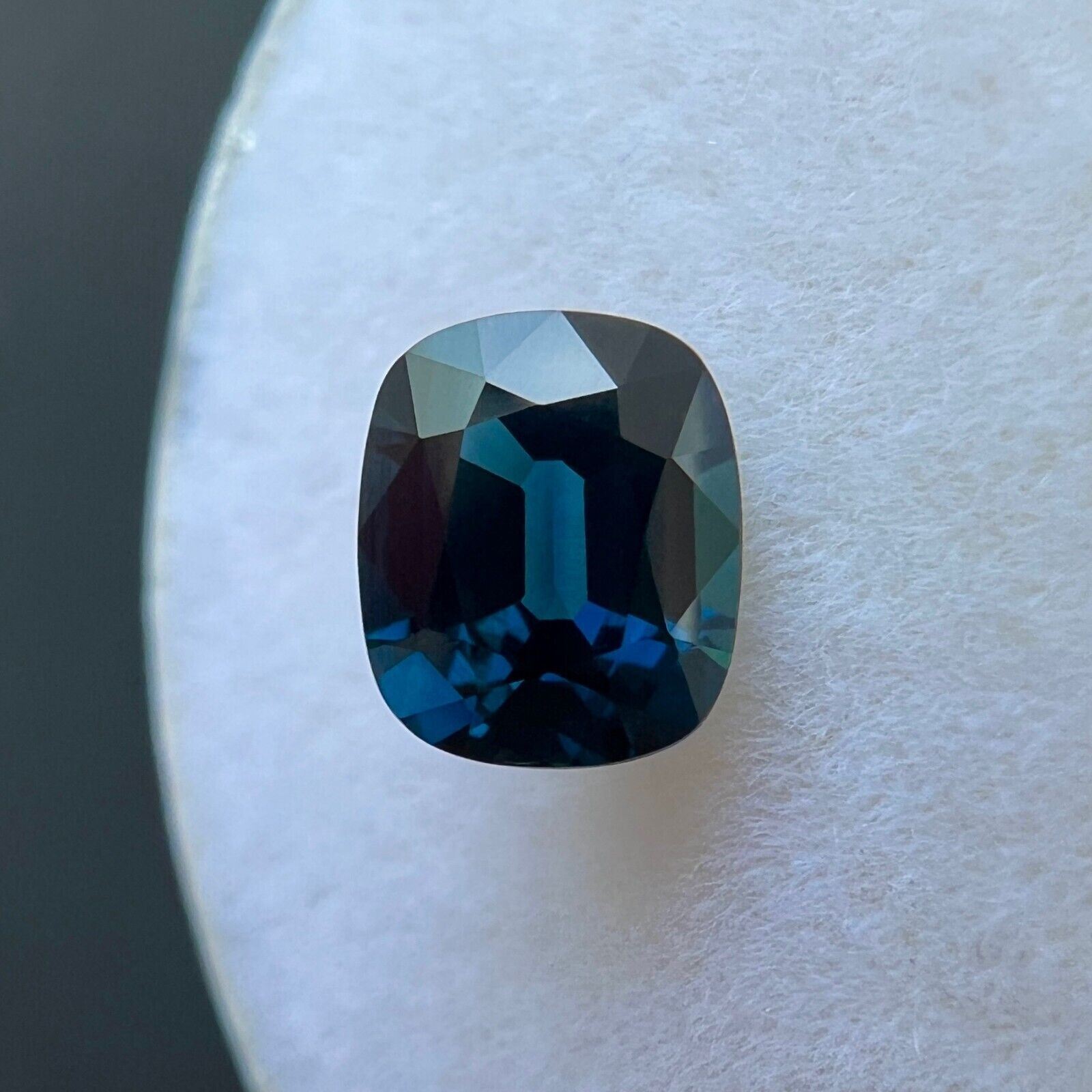 1.10ct Teal Blue Sapphire UNTREATED GRA Certified Cushion Cut No Heat 6.4x5.4mm — view 5