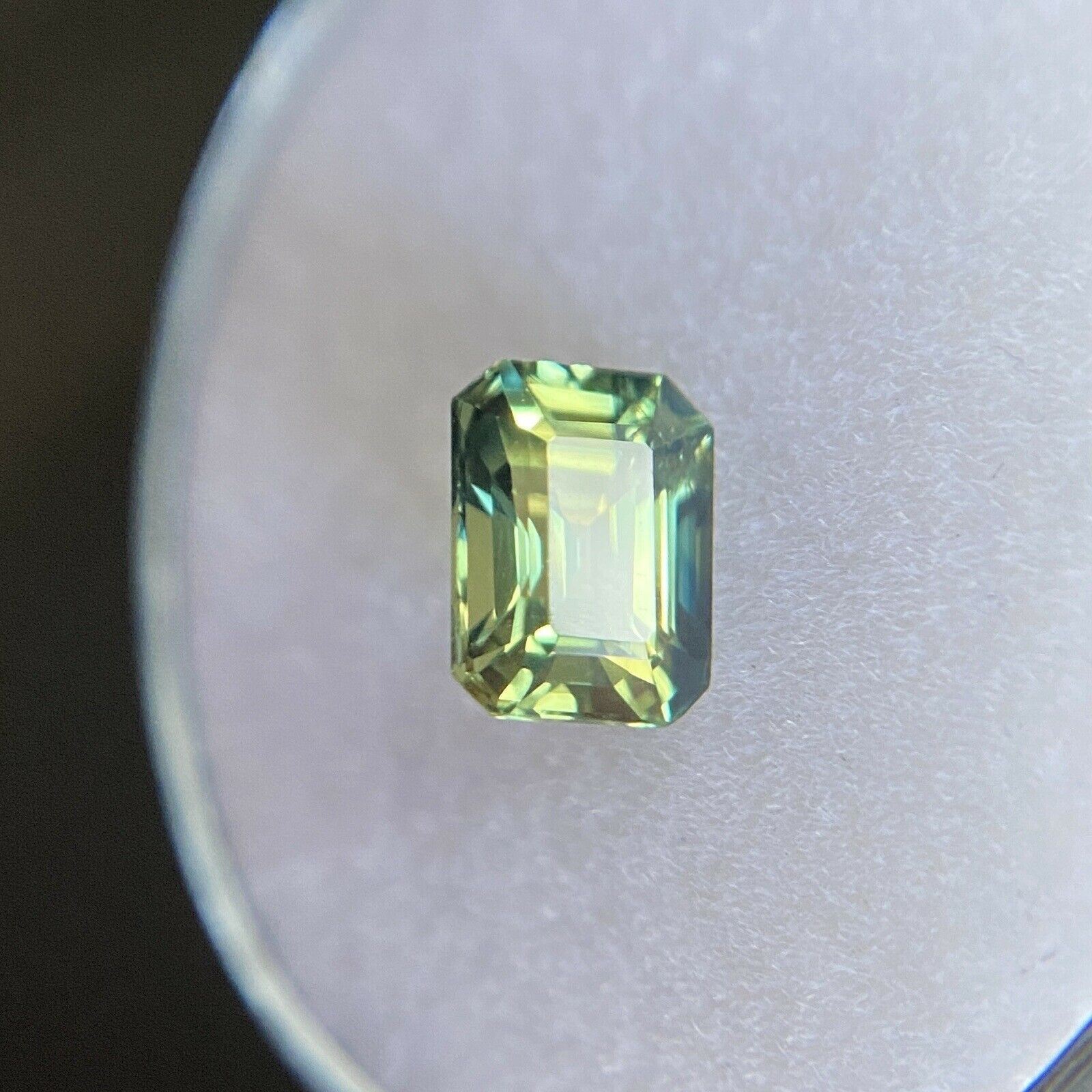 GIA CERTIFIED 1.19ct Parti Colour Thai Sapphire Blue Yellow UNTREATED Emerald — view 5
