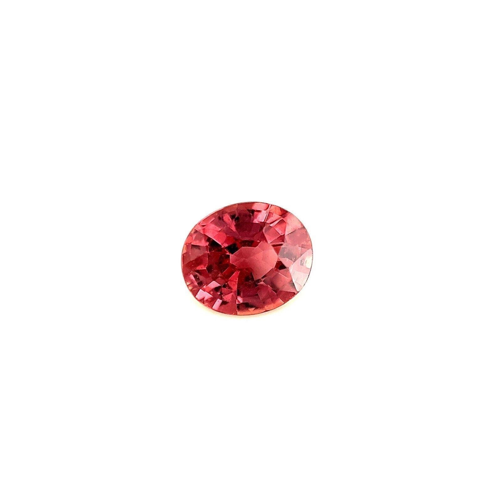 GIA CERTIFIED Unique Orange Pink UNHEATED Sapphire 0.75ct Oval Cut Gem No Heat — view 2
