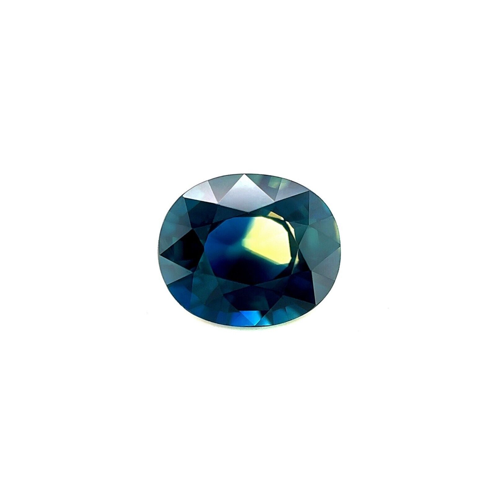 GIA CERTIFIED Unique Bi Colour Sapphire 1.34ct Yellow Blue Oval Cut UNTREATED