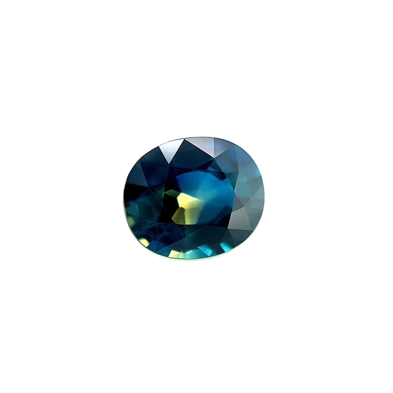 GIA CERTIFIED Unique Bi Colour Sapphire 1.34ct Yellow Blue Oval Cut UNTREATED — view 2