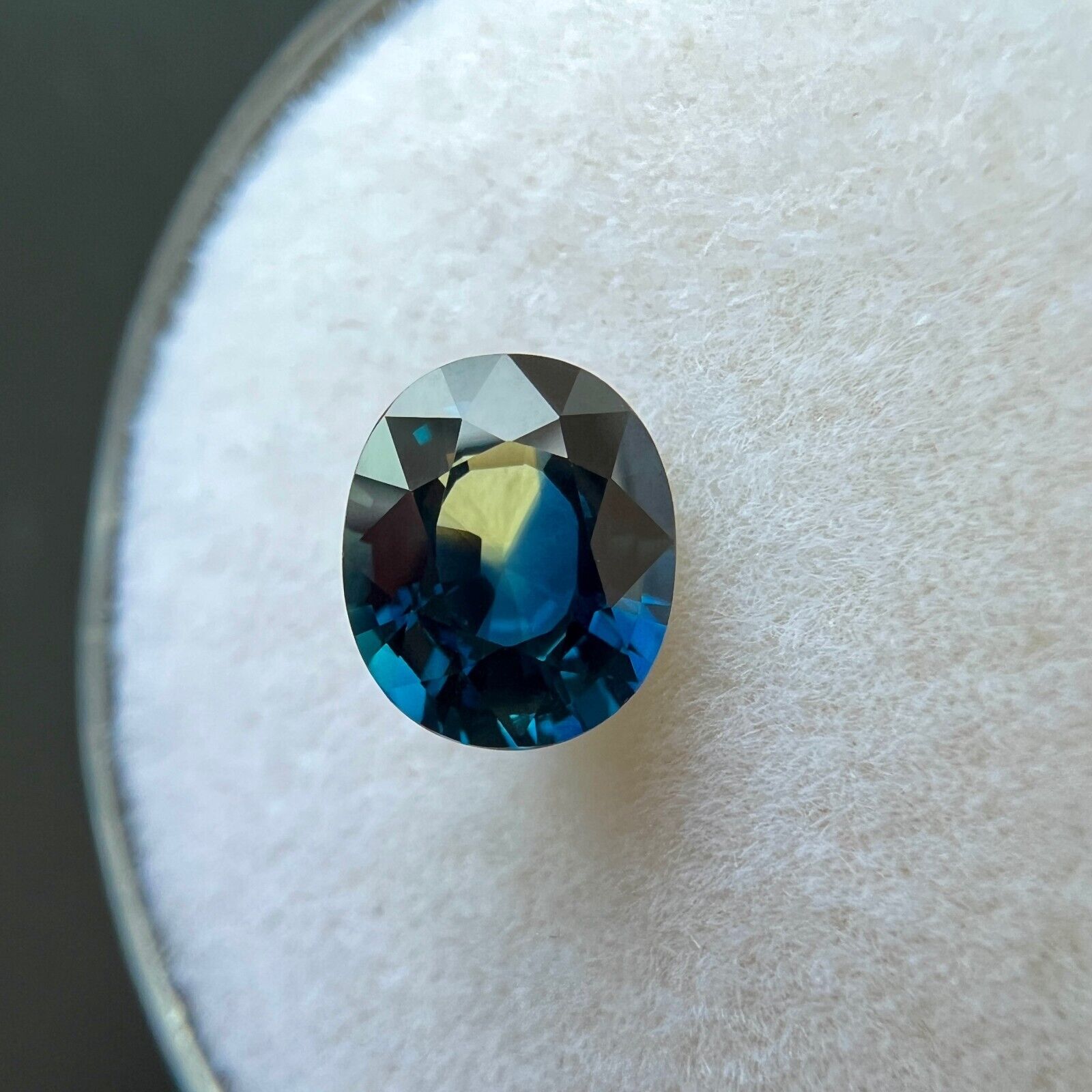 GIA CERTIFIED Unique Bi Colour Sapphire 1.34ct Yellow Blue Oval Cut UNTREATED — view 5