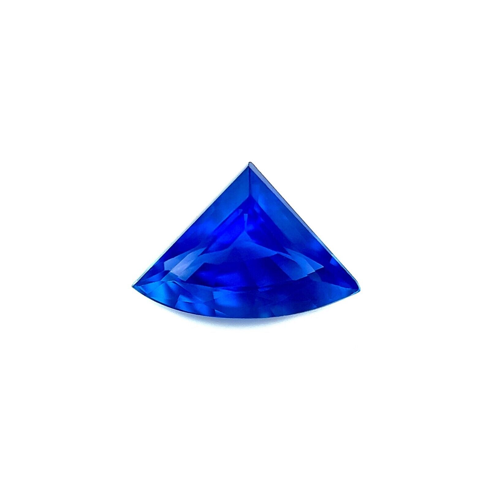 1.08ct CEYLON Sapphire Cornflower Blue Loose Fancy FAN Cut NATURAL 8.6x6.2mm VS