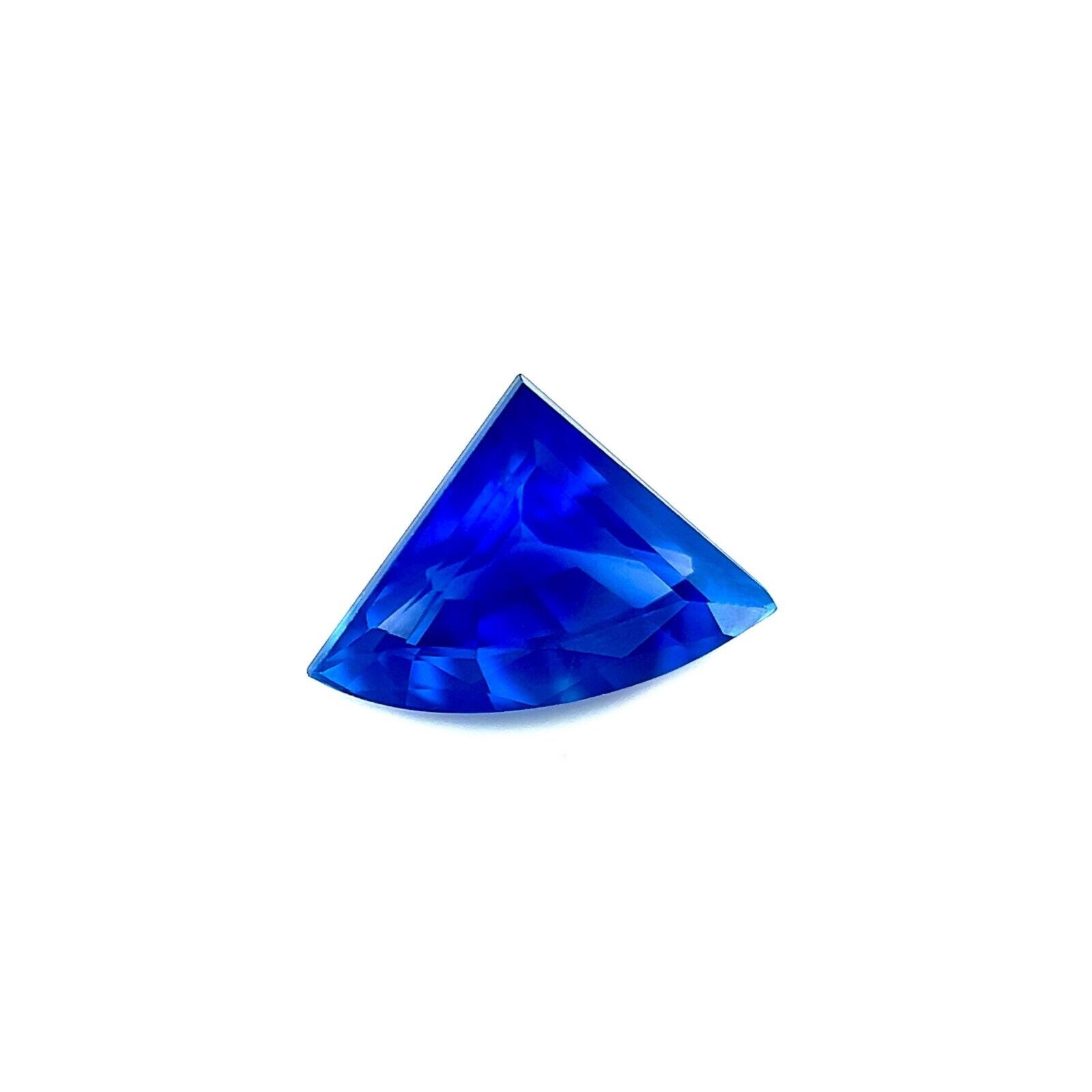 1.08ct CEYLON Sapphire Cornflower Blue Loose Fancy FAN Cut NATURAL 8.6x6.2mm VS — view 2