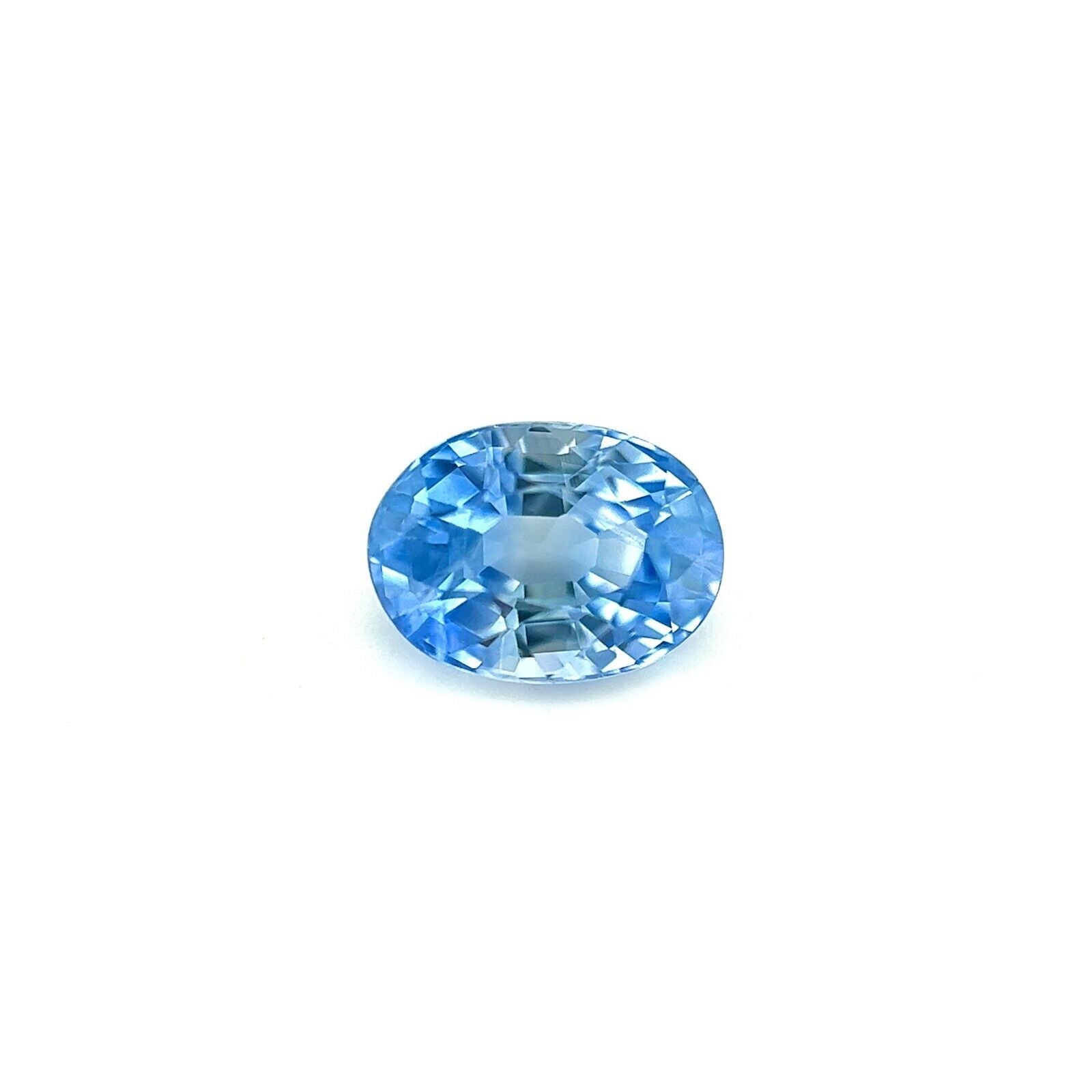 1.12ct CEYLON Sapphire Light Blue Oval Cut NATURAL 6.5x4.8mm Loose Gem VS — view 1