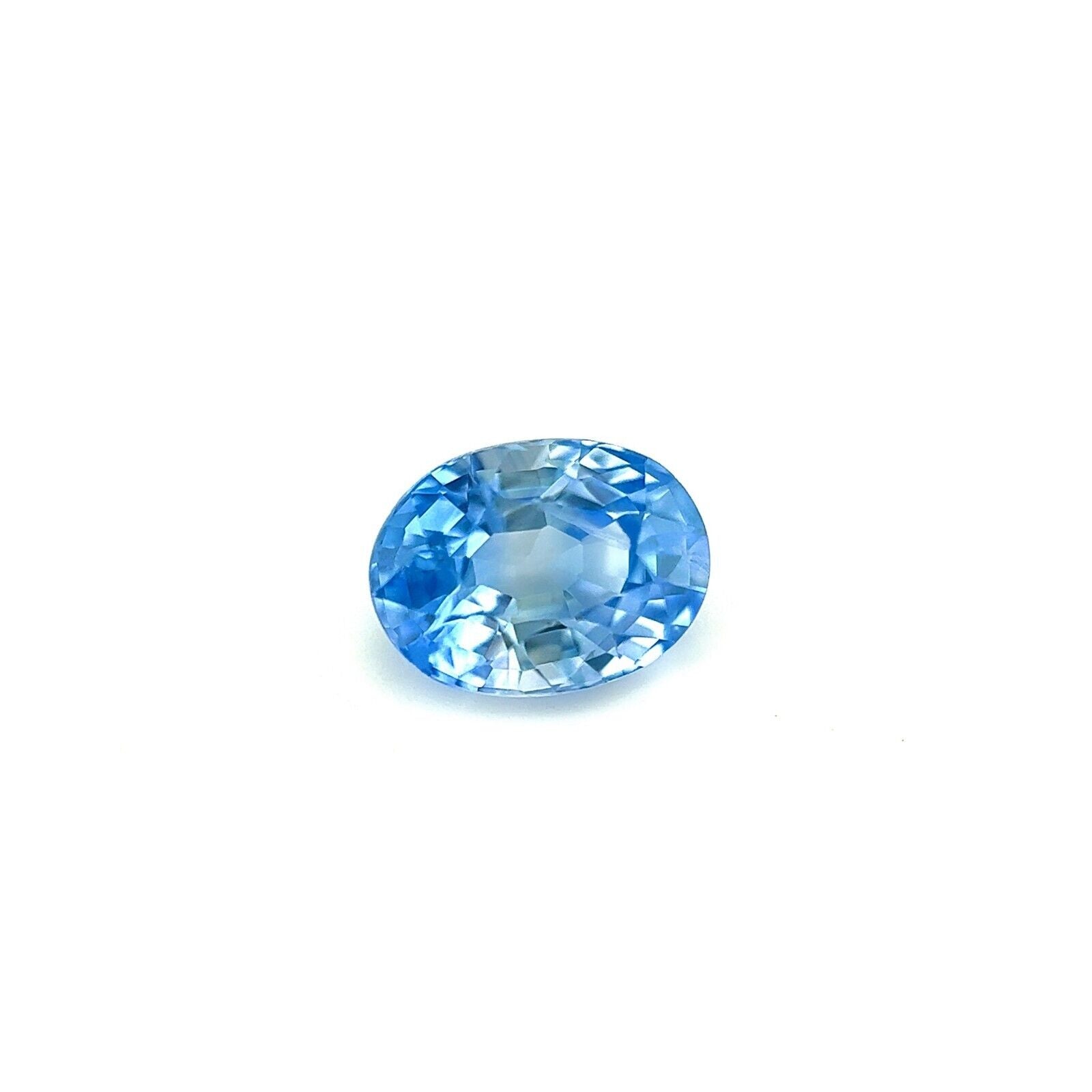 1.12ct CEYLON Sapphire Light Blue Oval Cut NATURAL 6.5x4.8mm Loose Gem VS — view 2