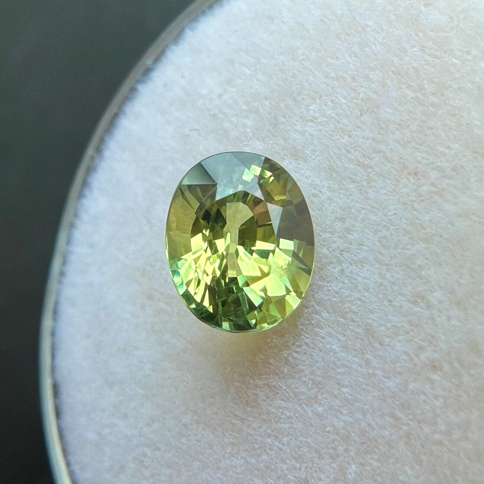 1.25ct Bi Colour Sapphire GRA CERTIFIED Oval Cut Yellow Blue Loose Gem 6.7x5.5mm — view 5