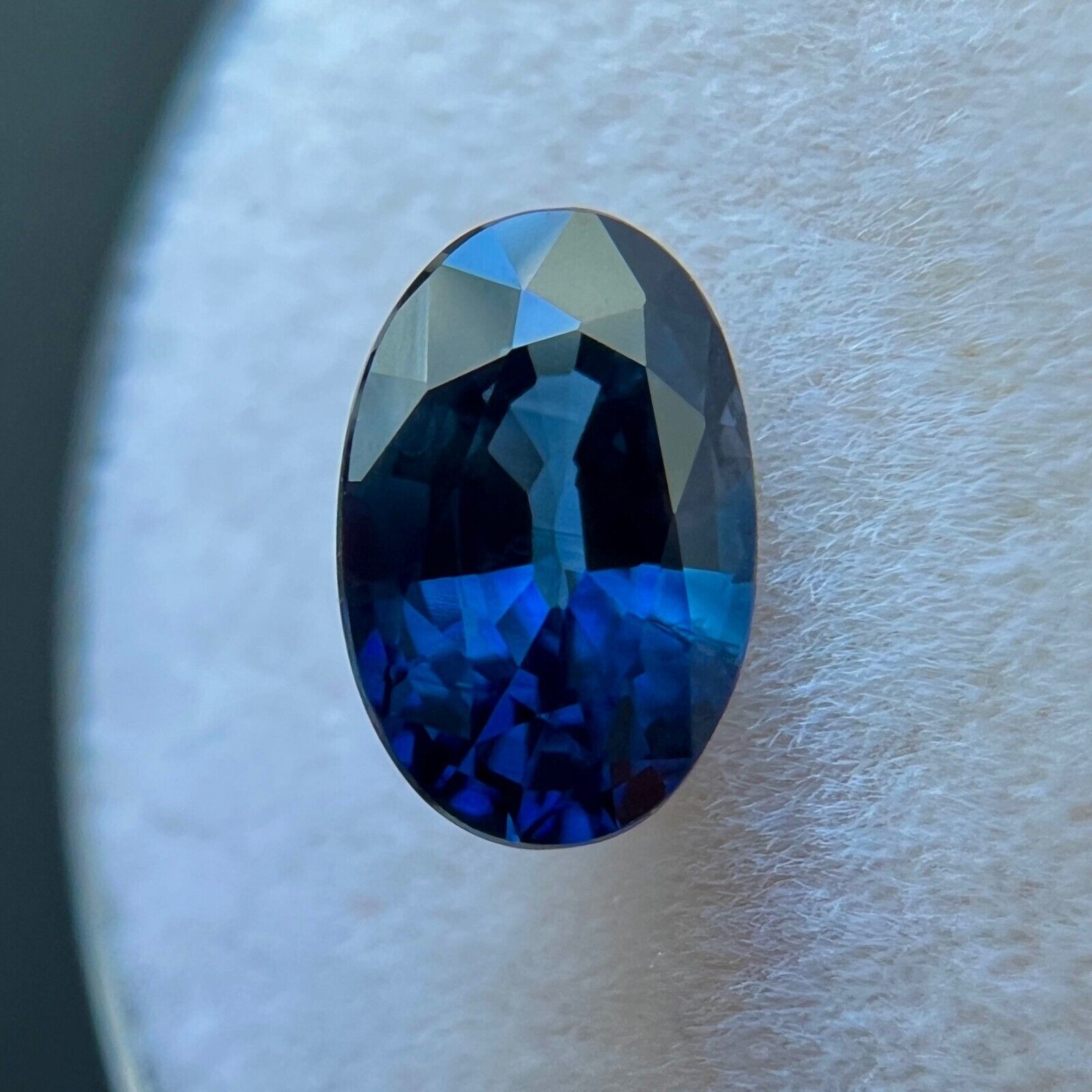 1.56ct CEYLON Sapphire ROYAL Blue Oval Cut NATURAL Gemstone 8x5.3mm VS — view 5