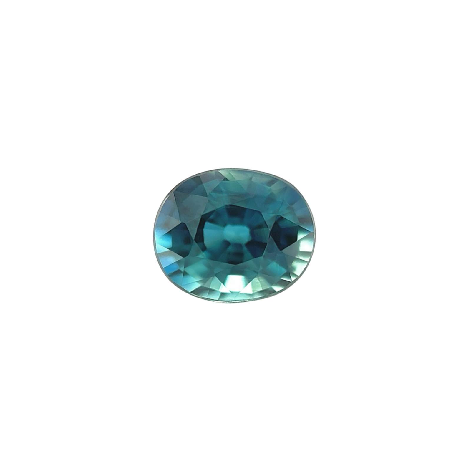 1.11ct GIA CERTIFIED Natural VIVID Blue Sapphire Oval Cut Gemstone 6.1x5.1mm — view 1