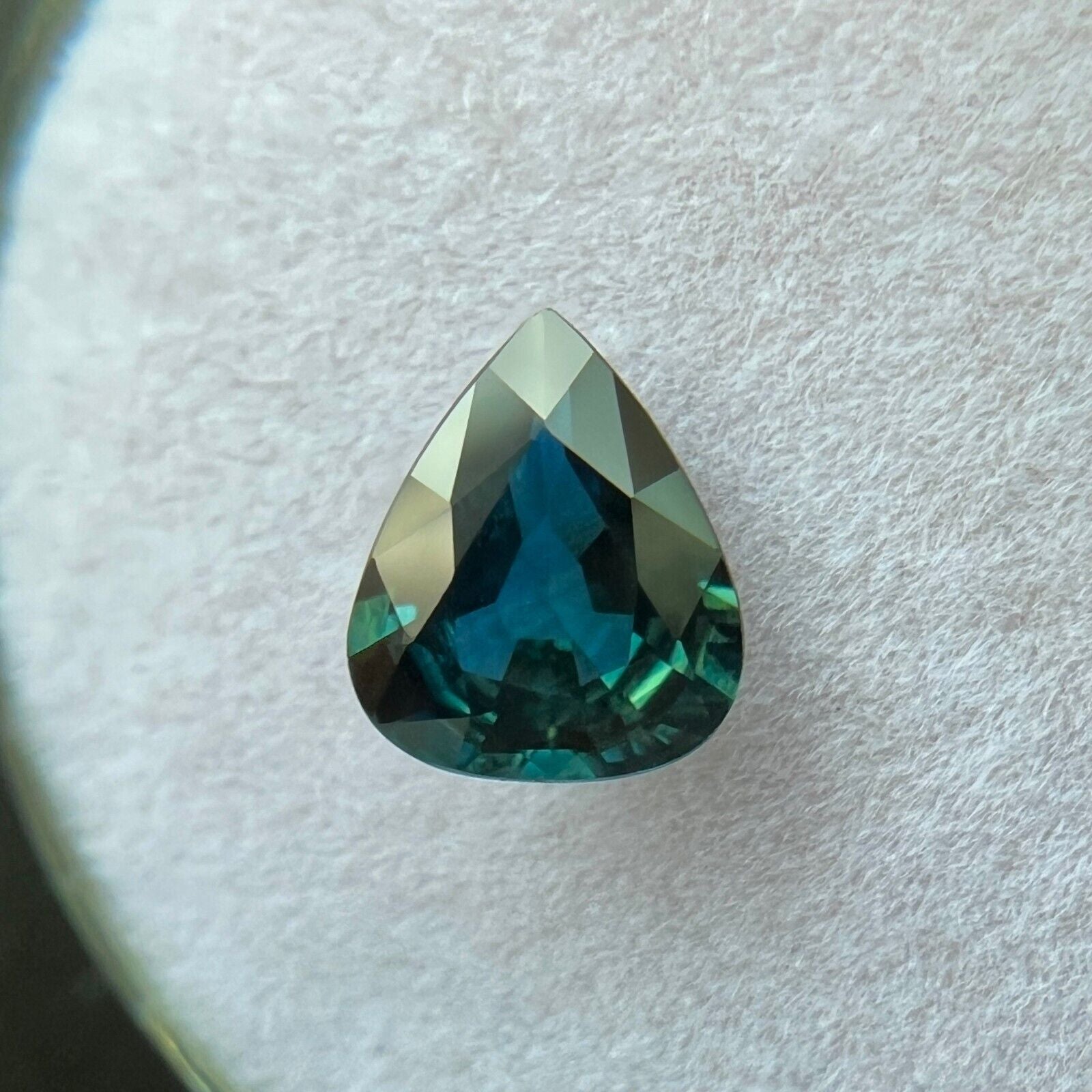 GIA CERTIFIED 1.15ct NATURAL Blue Sapphire UNTREATED Pear Teardrop Cut Gem — view 4