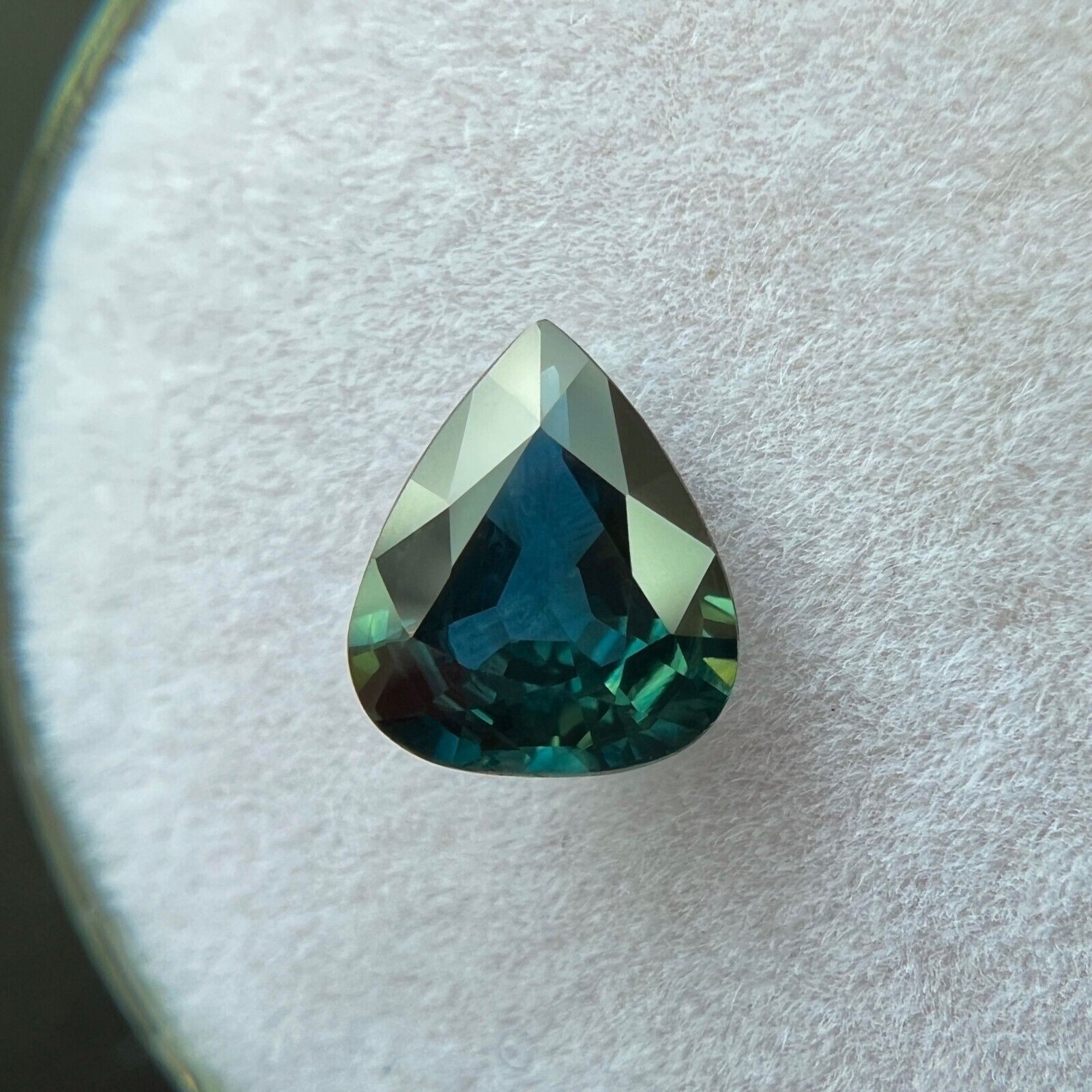 GIA CERTIFIED 1.15ct NATURAL Blue Sapphire UNTREATED Pear Teardrop Cut Gem — view 5
