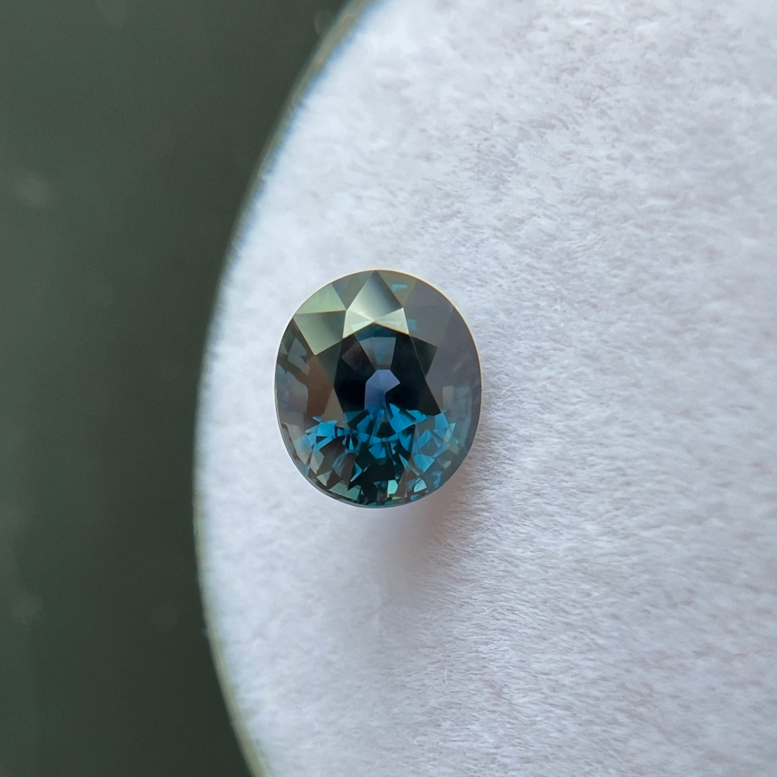 NATURAL Untreated Sapphire 1.17ct GIA CERTIFIED DEEP Blue Oval Cut Unheated Gem — view 4