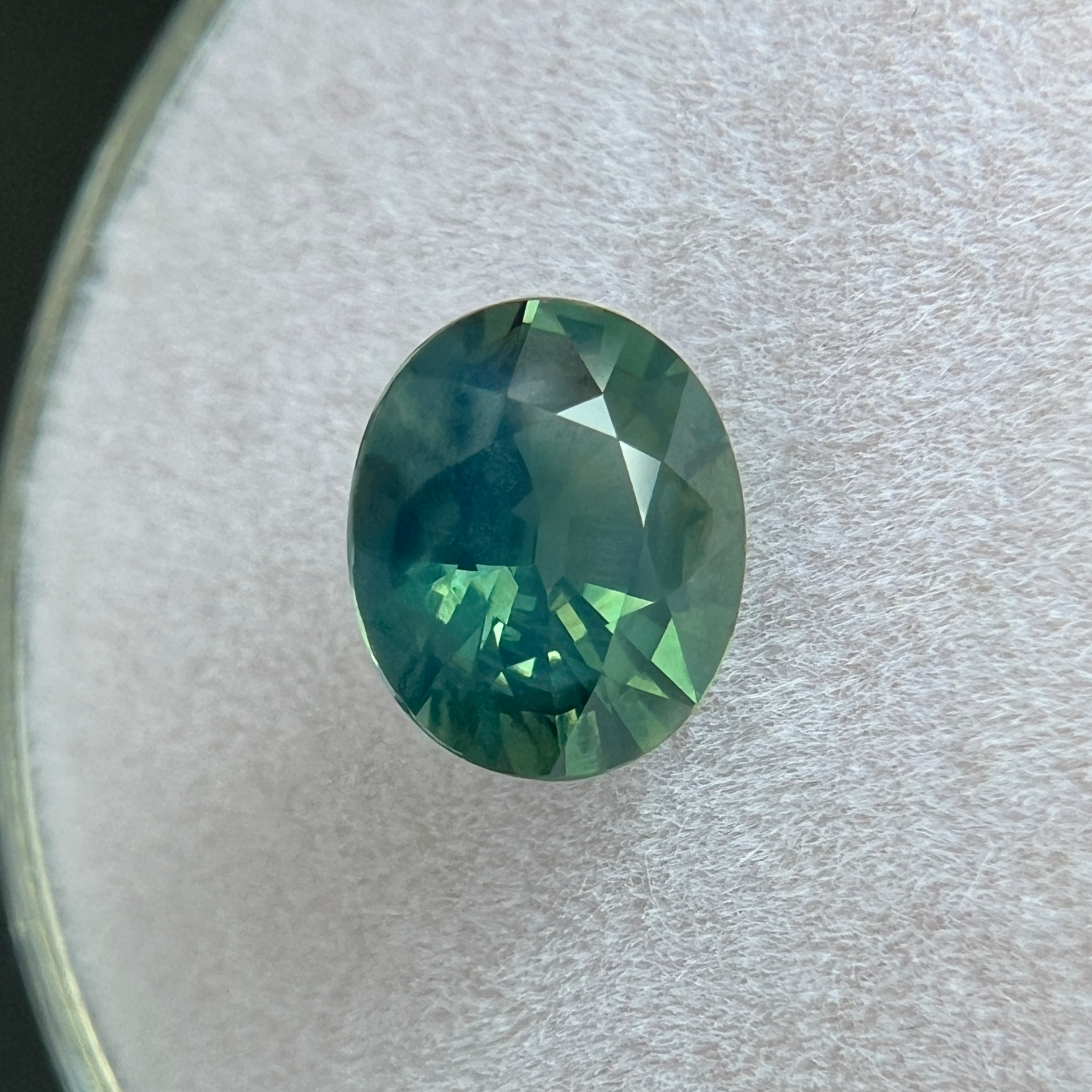 1.17ct Sapphire GIA Certified NATURAL Green Blue Teal UNTREATED NATURAL Oval Gem — view 5