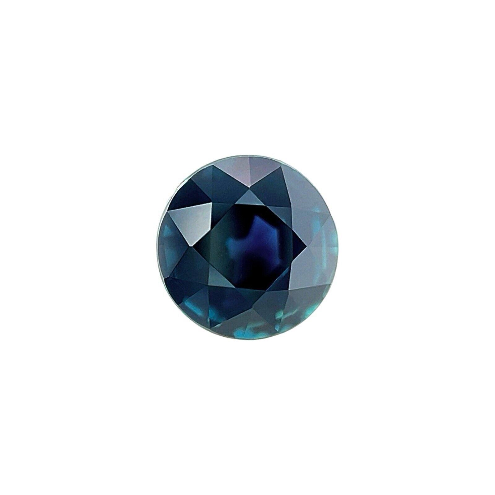 GIA CERTIFIED 1.02ct UNTREATED Dark Blue Sapphire Round Cut Untreated Loose Gem