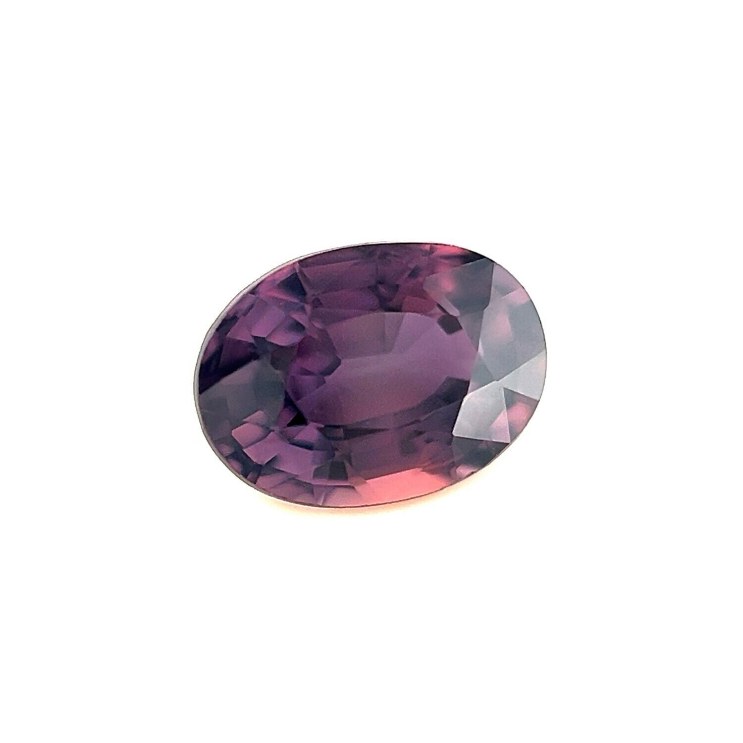 GIA CERTIFIED Pink Purple Sapphire UNTREATED 0.93ct Oval Cut Loose Gem 6.6x4.7mm — view 2