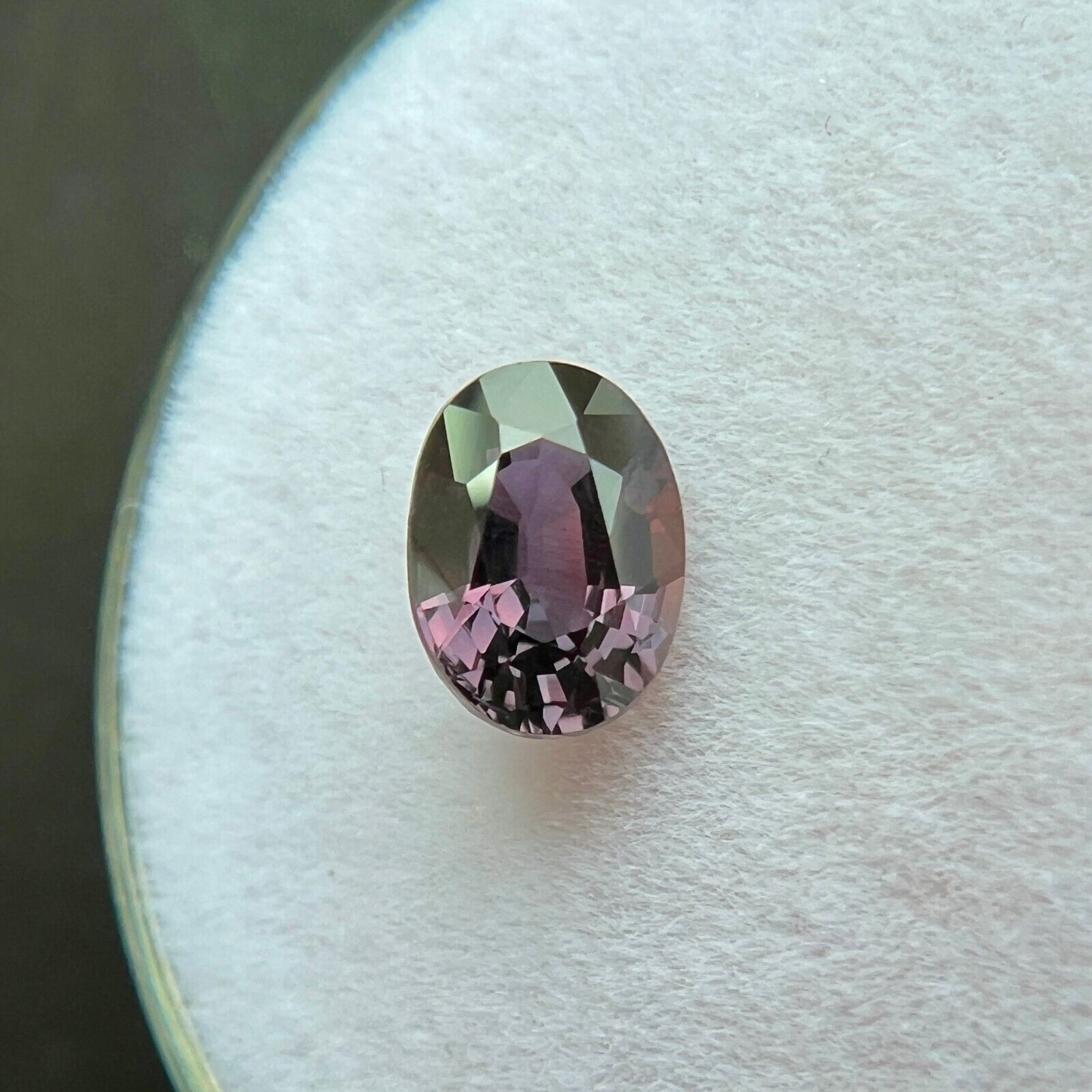 GIA CERTIFIED Pink Purple Sapphire UNTREATED 0.93ct Oval Cut Loose Gem 6.6x4.7mm — view 4