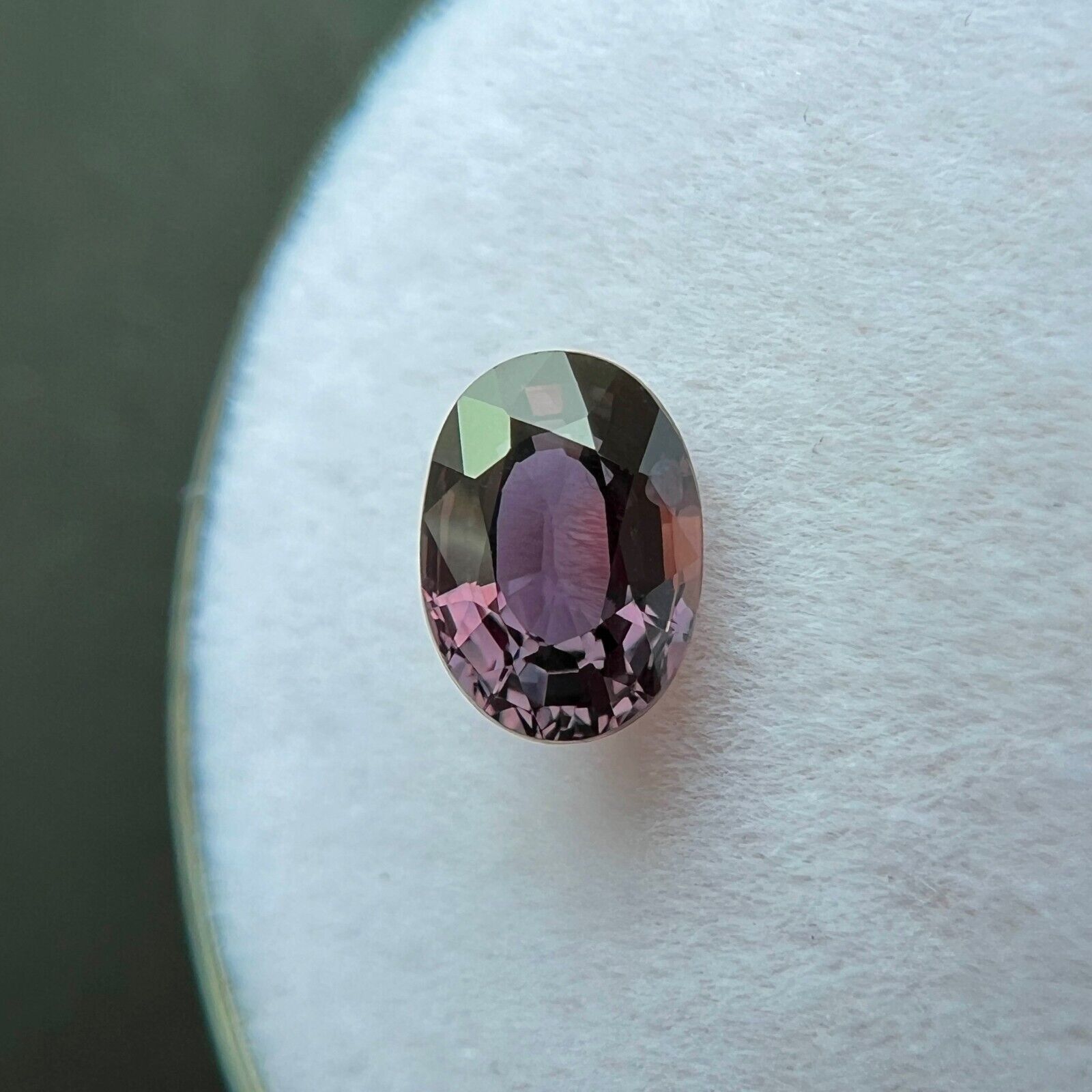GIA CERTIFIED Pink Purple Sapphire UNTREATED 0.93ct Oval Cut Loose Gem 6.6x4.7mm — view 5