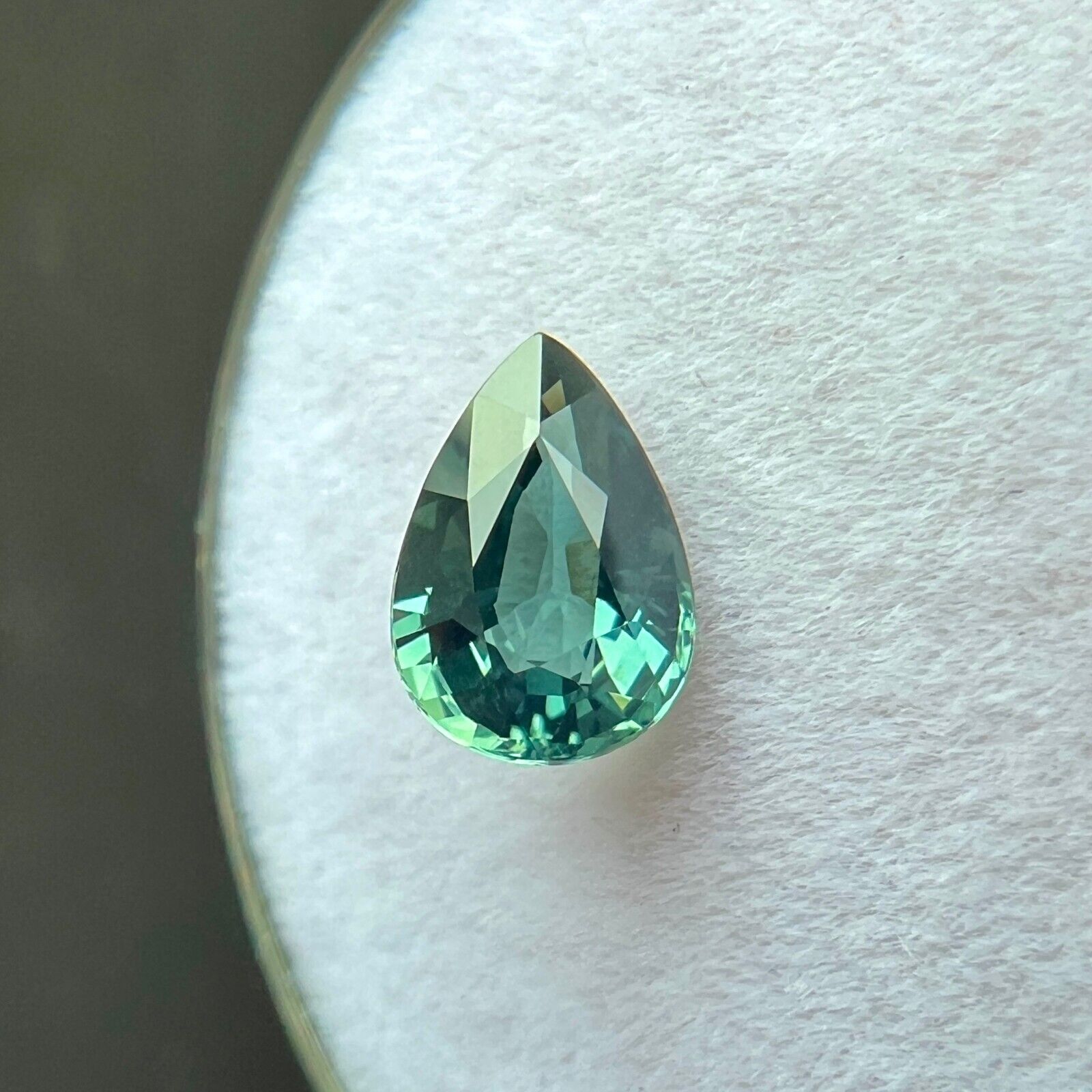 GIA CERTIFIED 1.05ct Unique Vivid Blue UNTREATED Sapphire Pear Teardrop Cut — view 4