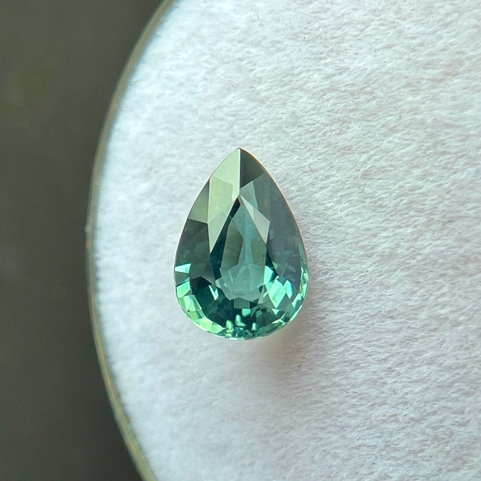 GIA CERTIFIED 1.05ct Unique Vivid Blue UNTREATED Sapphire Pear Teardrop Cut — view 5