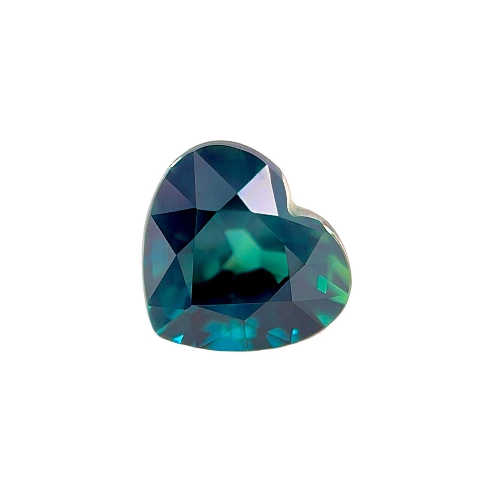 NATURAL 1.07ct Untreated Deep Green Blue Sapphire GIA CERTIFIED Heart Cut Gem