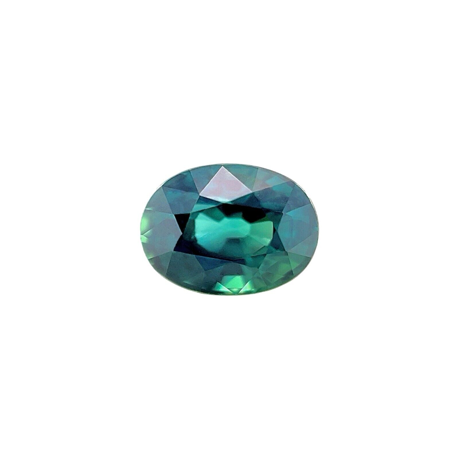 GIA CERTIFIED 1.11ct UNHEATED Deep Green Blue Sapphire Oval Cut Untreated Gem