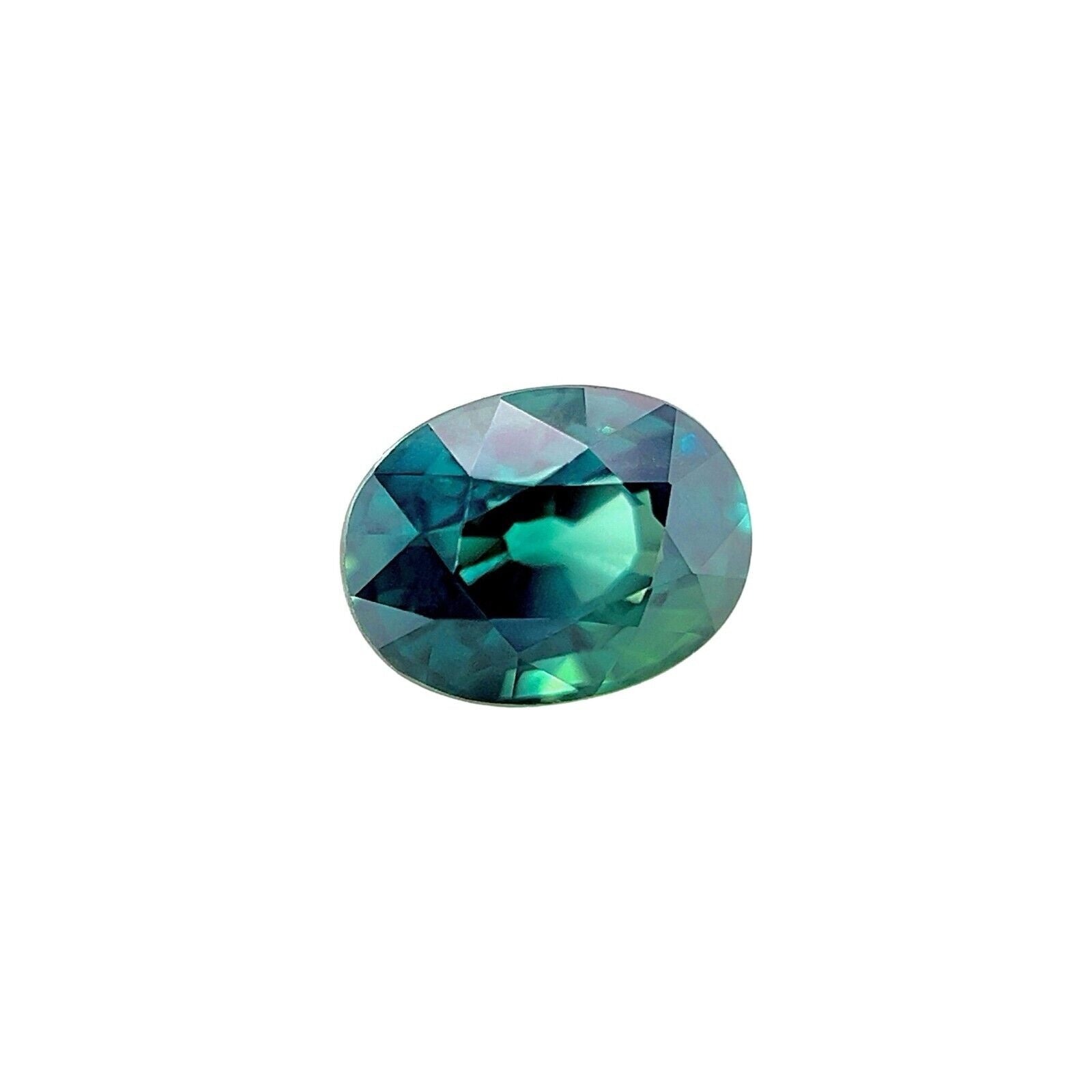 GIA CERTIFIED 1.11ct UNHEATED Deep Green Blue Sapphire Oval Cut Untreated Gem — view 2