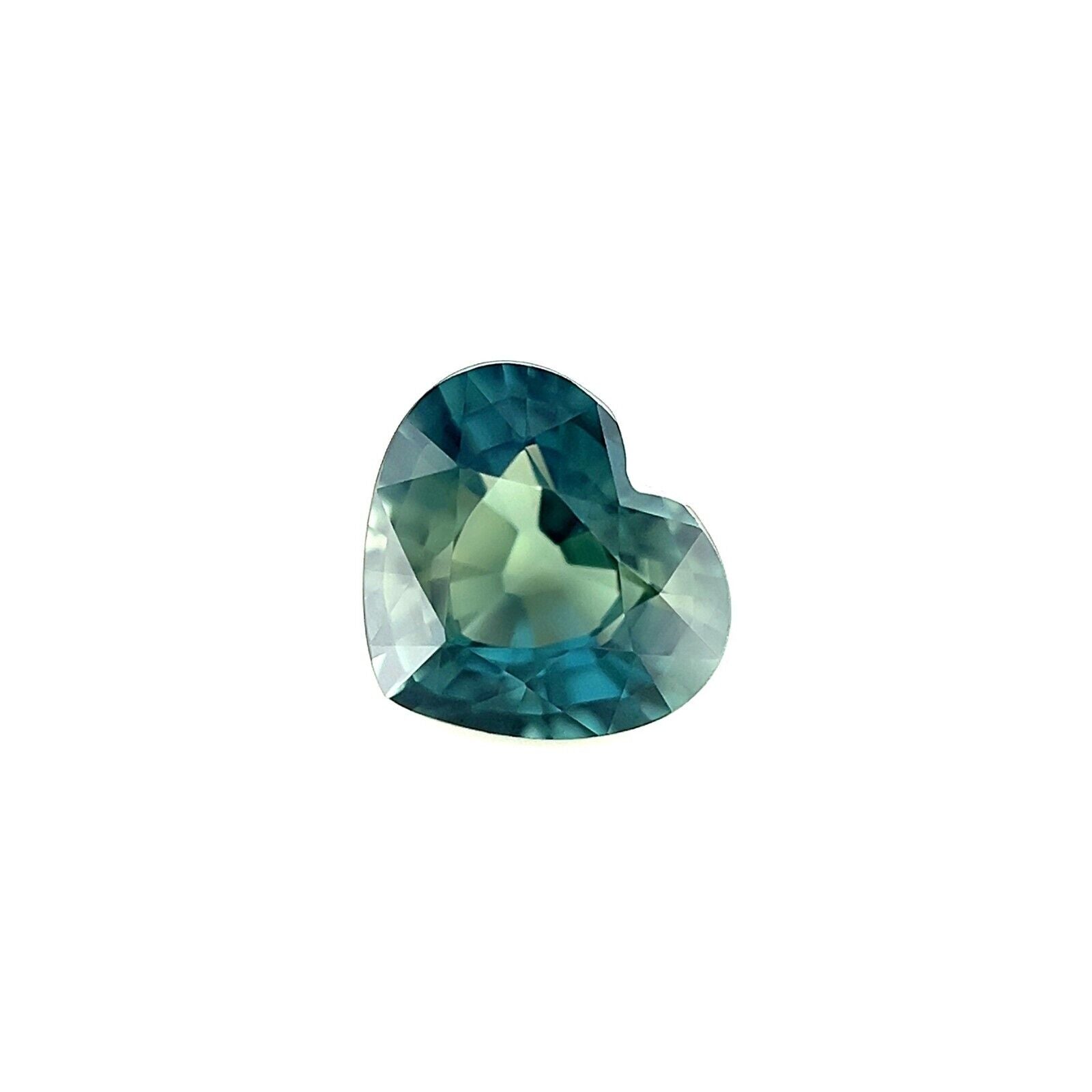NATURAL 1.05ct UNTREATED Green Blue Sapphire GIA CERTIFIED Unheated Heart Cut IF — view 1