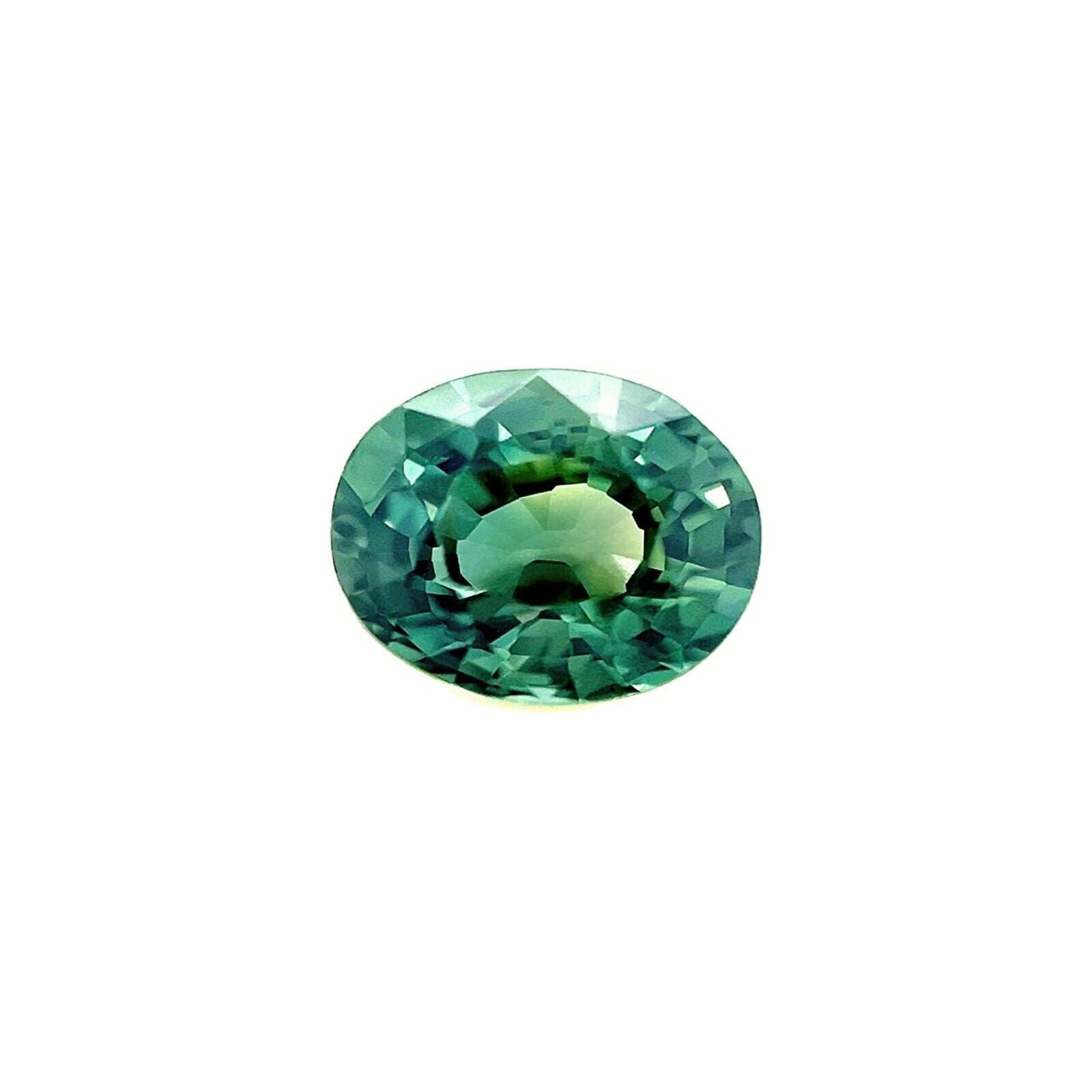 1.22ct NATURAL Sapphire Bluish Green GIA CERTIFIED Unheated Oval Cut Untreated — view 1