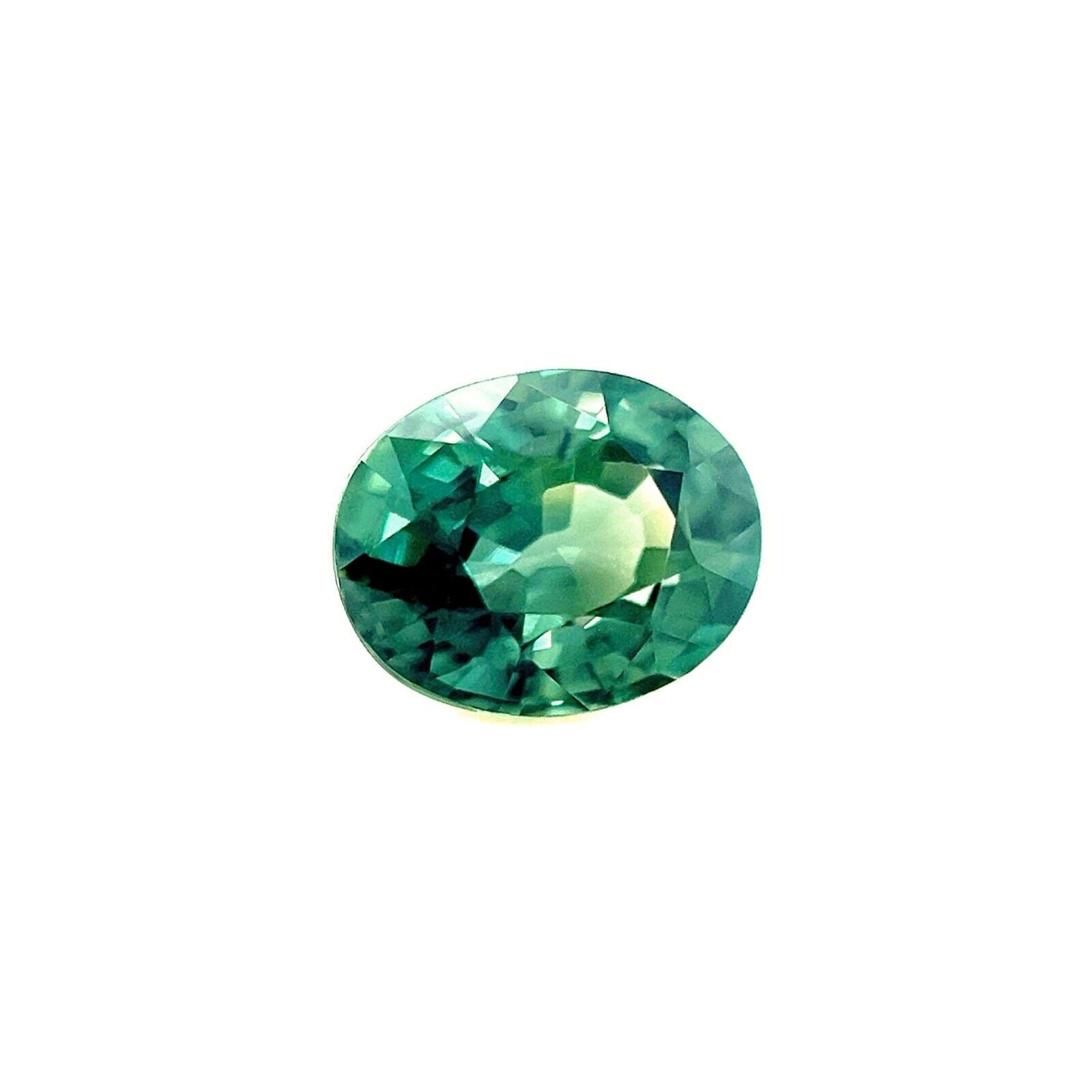 1.22ct NATURAL Sapphire Bluish Green GIA CERTIFIED Unheated Oval Cut Untreated — view 2