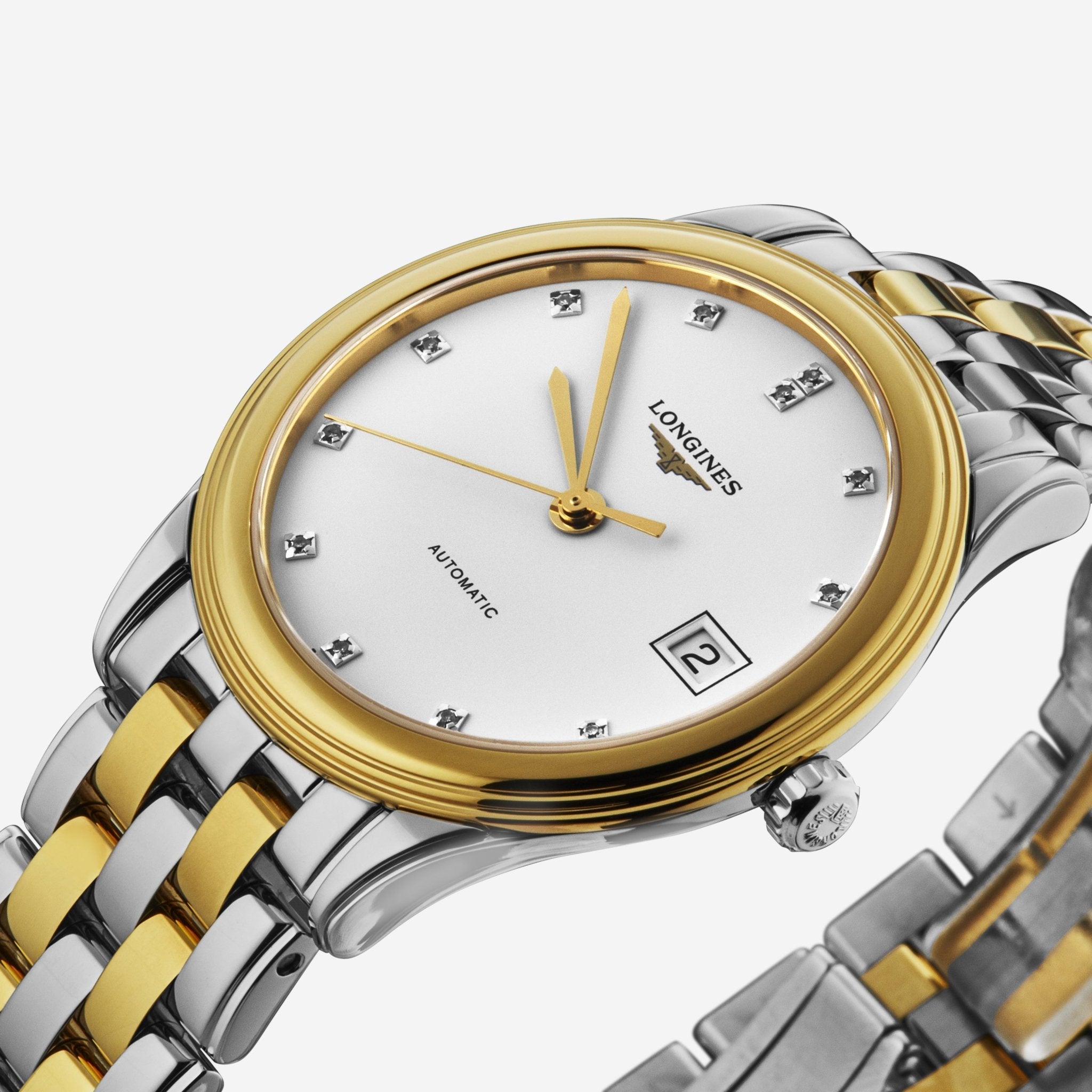 Longines Les Grandes Flagship Two-Tone Diamond Automatic Men's Watch L47743277 — view 2