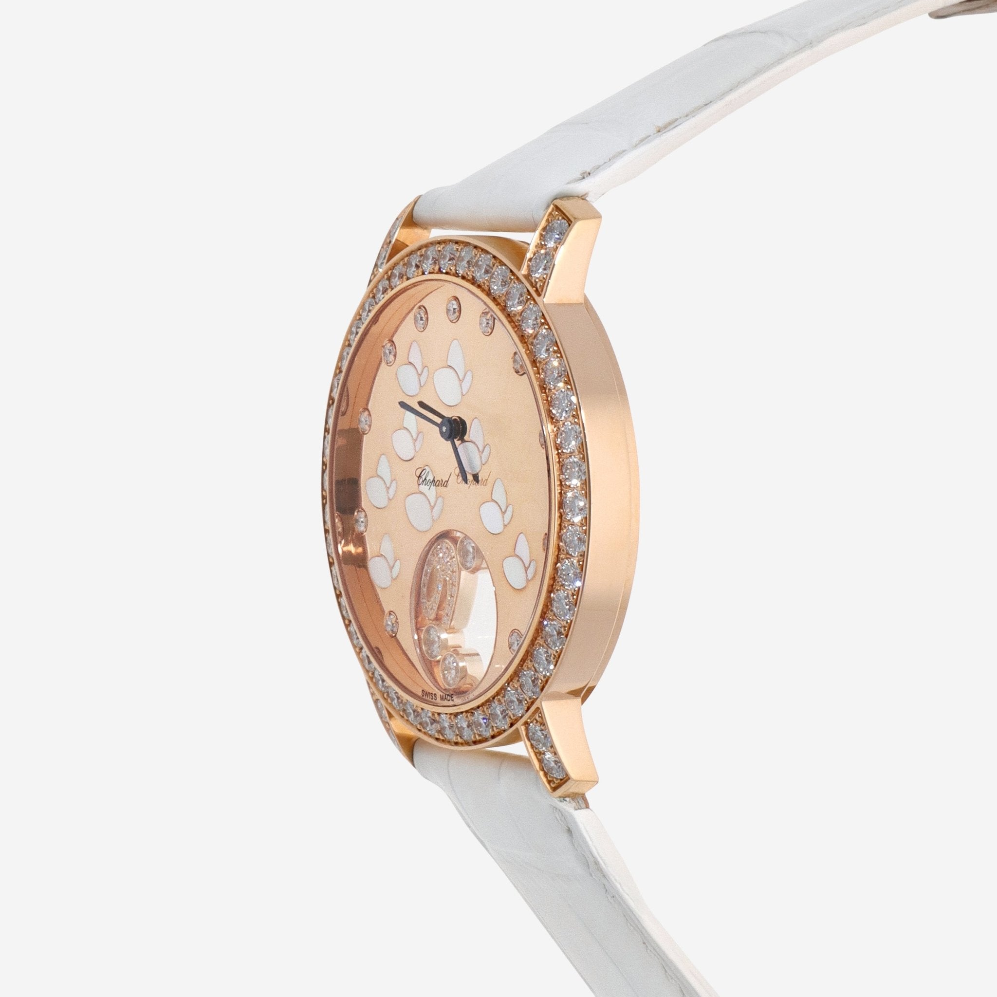 Chopard Happy Sport 18K Rose Gold Diamond Quartz Ladies Watch 207450-5008 — view 2