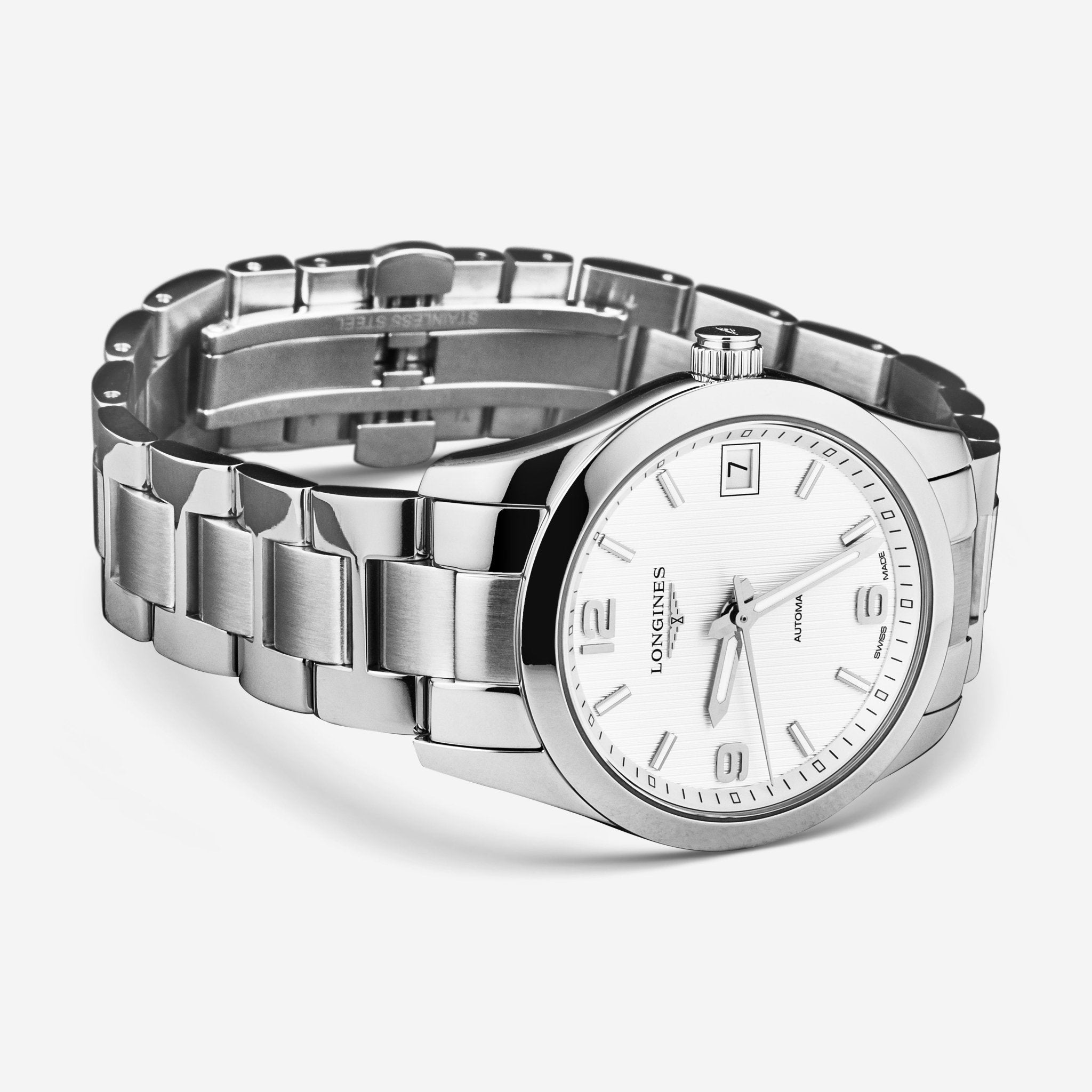 Longines Conquest Stainless Steel Automatic Ladies Watch L23854766 — view 2