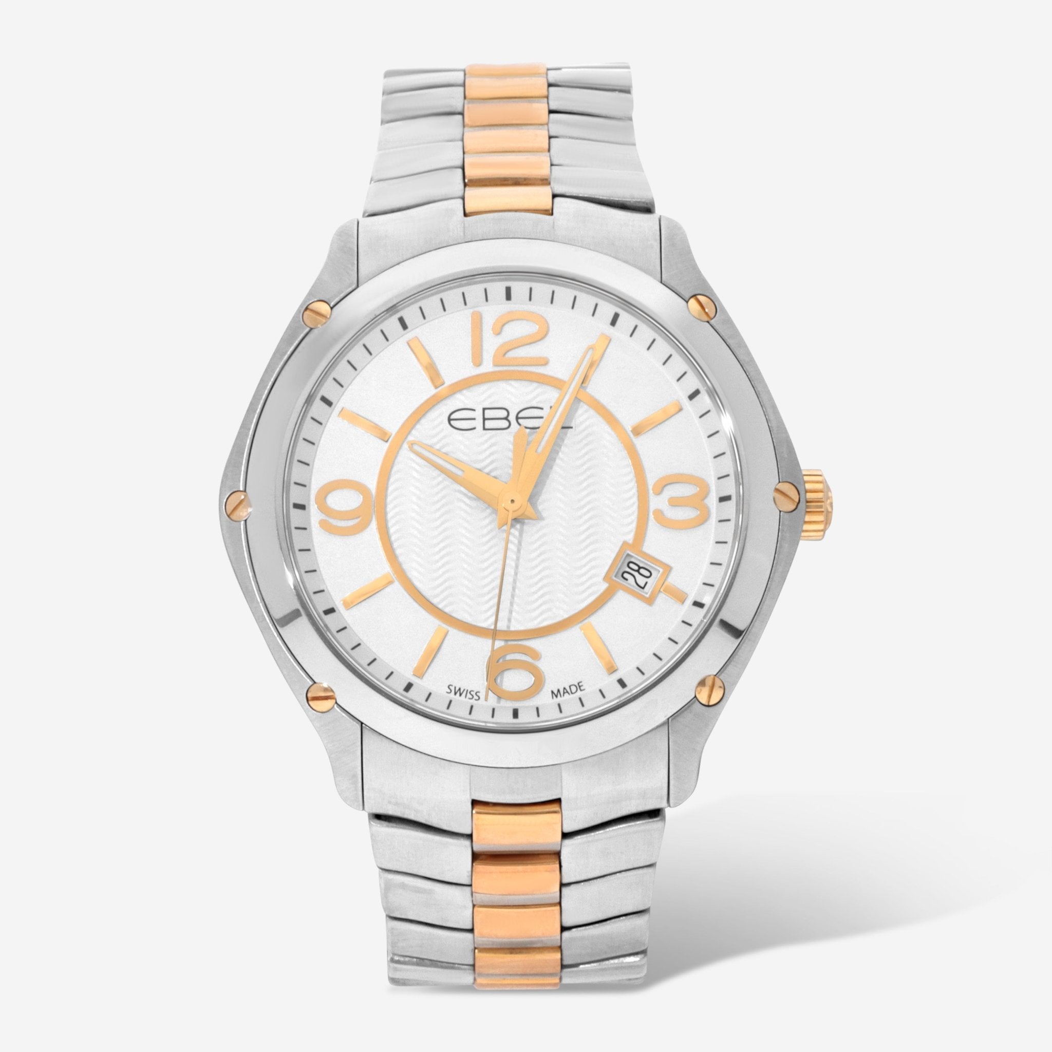 Ebel Sport Stainless Steel and 18K Yellow Gold Quartz Men's Watch 1216186