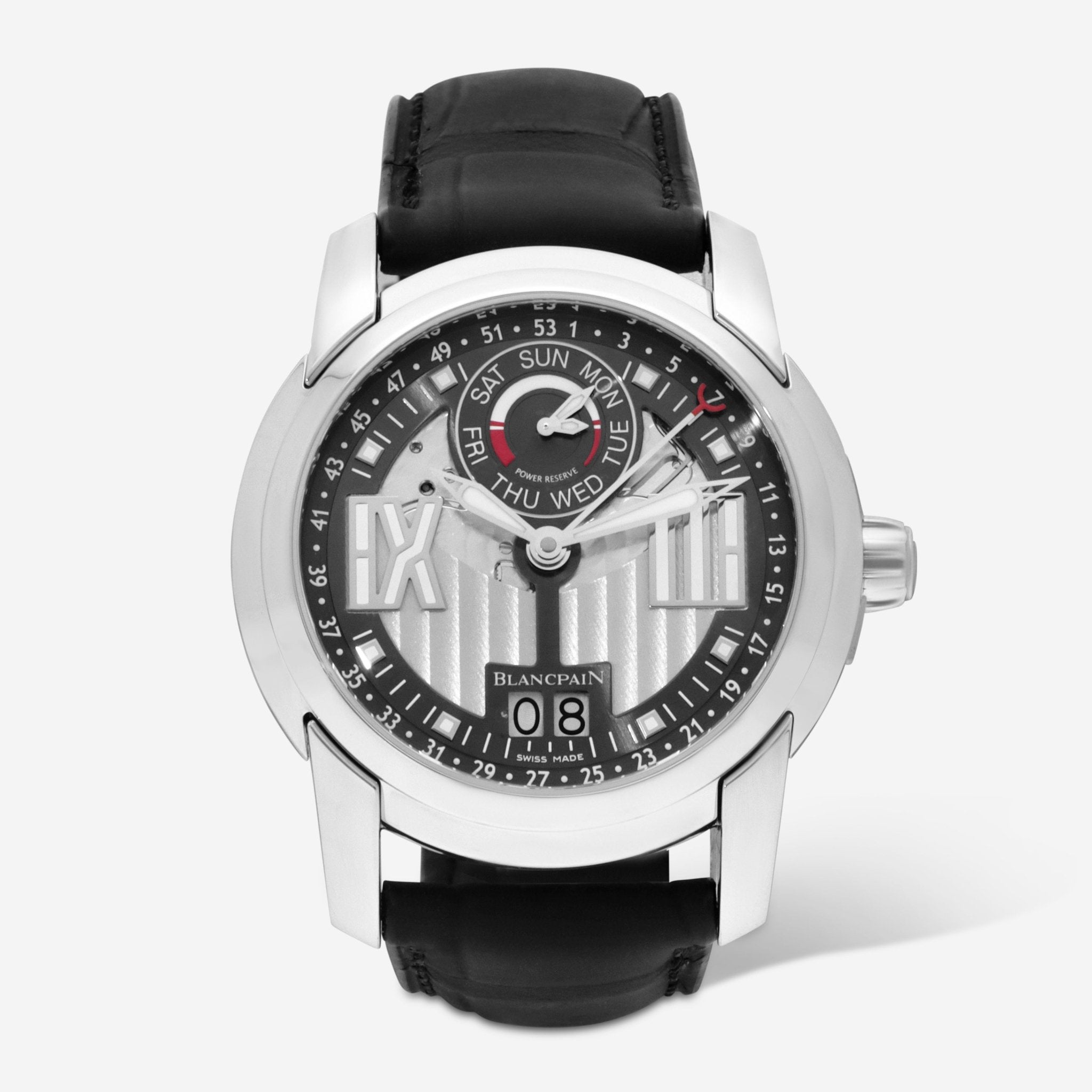 Blancpain L-Evolution Semainer Grande Date 8 Jours Stainless Steel Automatic Men's Watch 8837-1134-53B