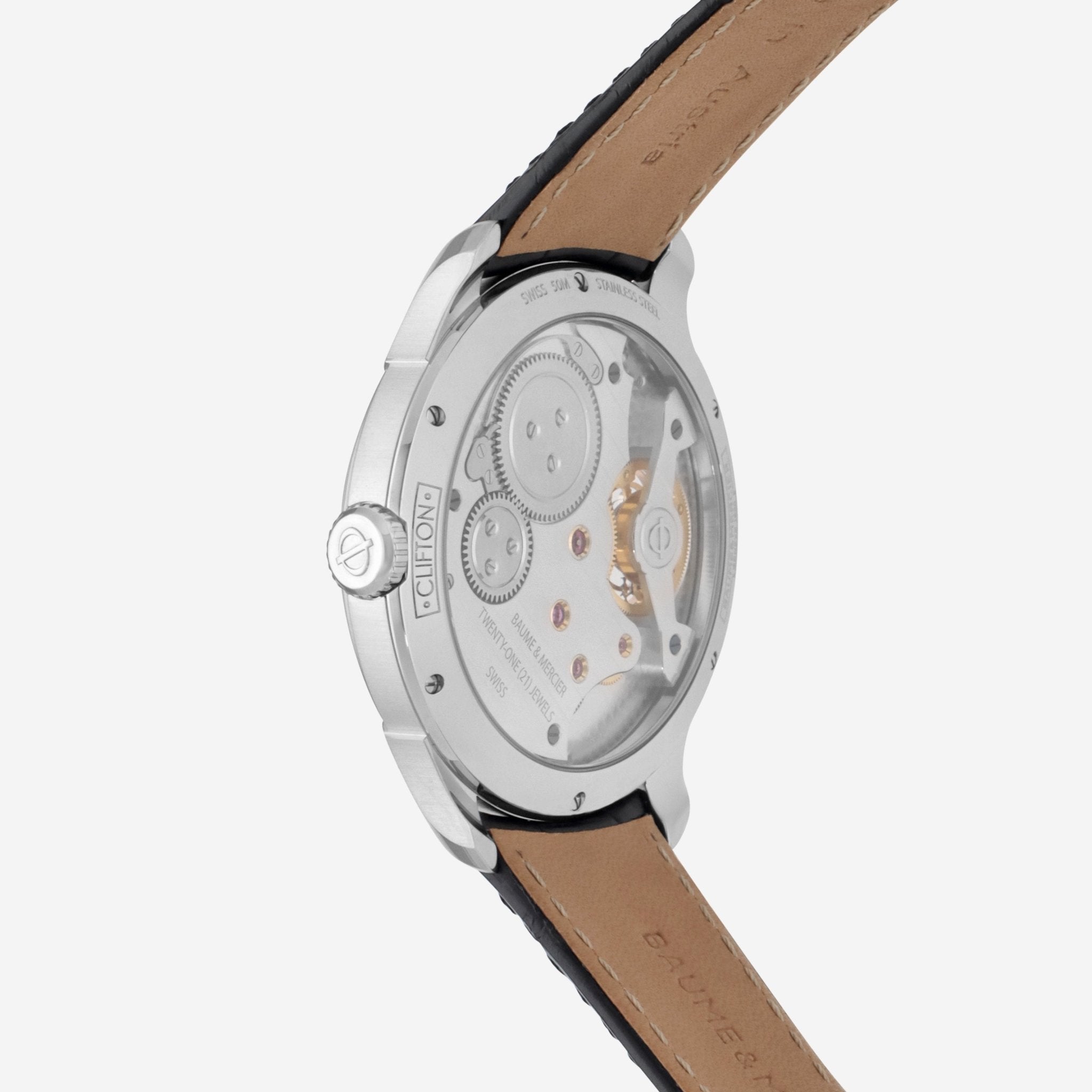 Baume & Mercier Clifton Stainless Steel Tourbillon Automatic Men's Watch 10455 — view 3