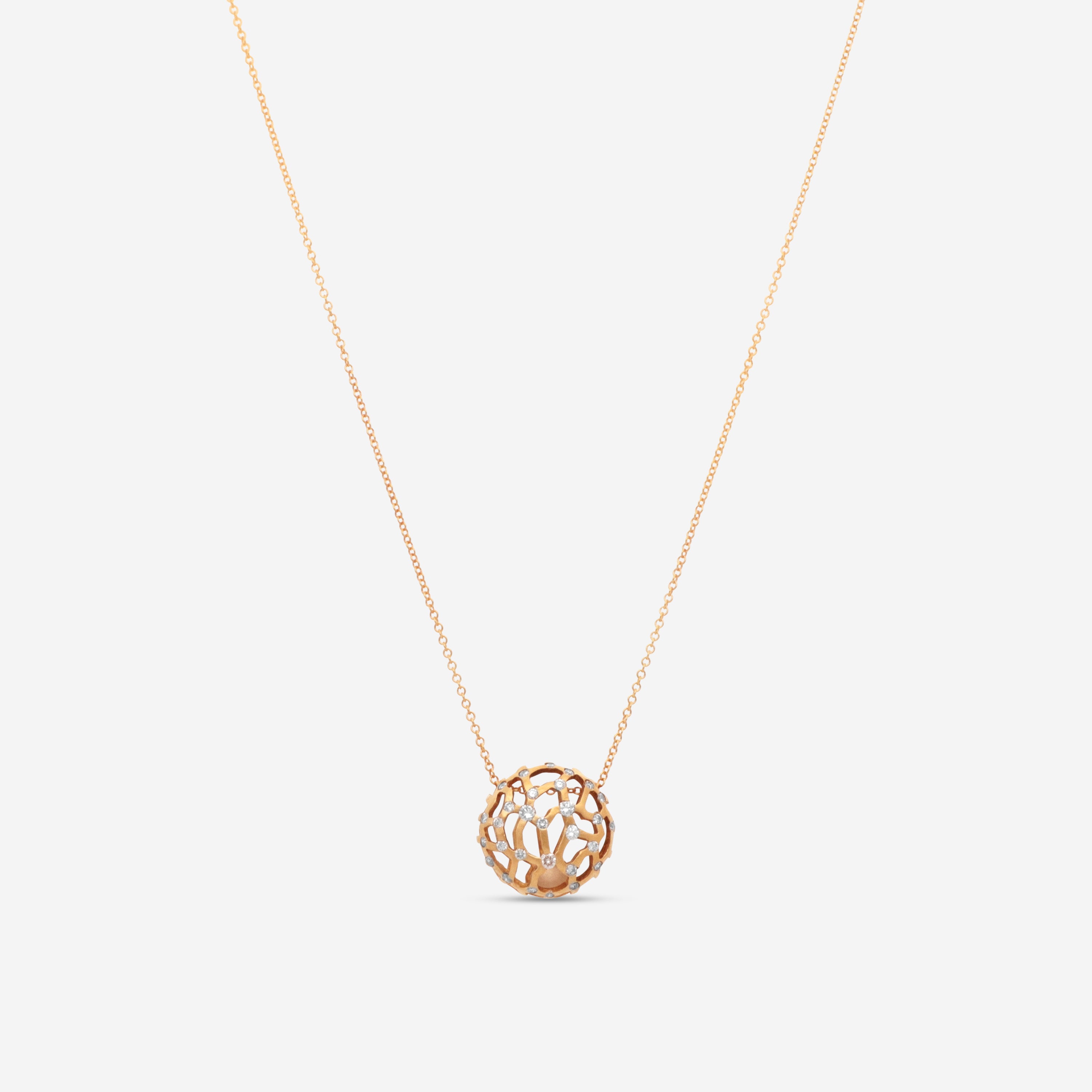 Nanis 18K Yellow Gold Diamond Pendant Necklace CS1-528