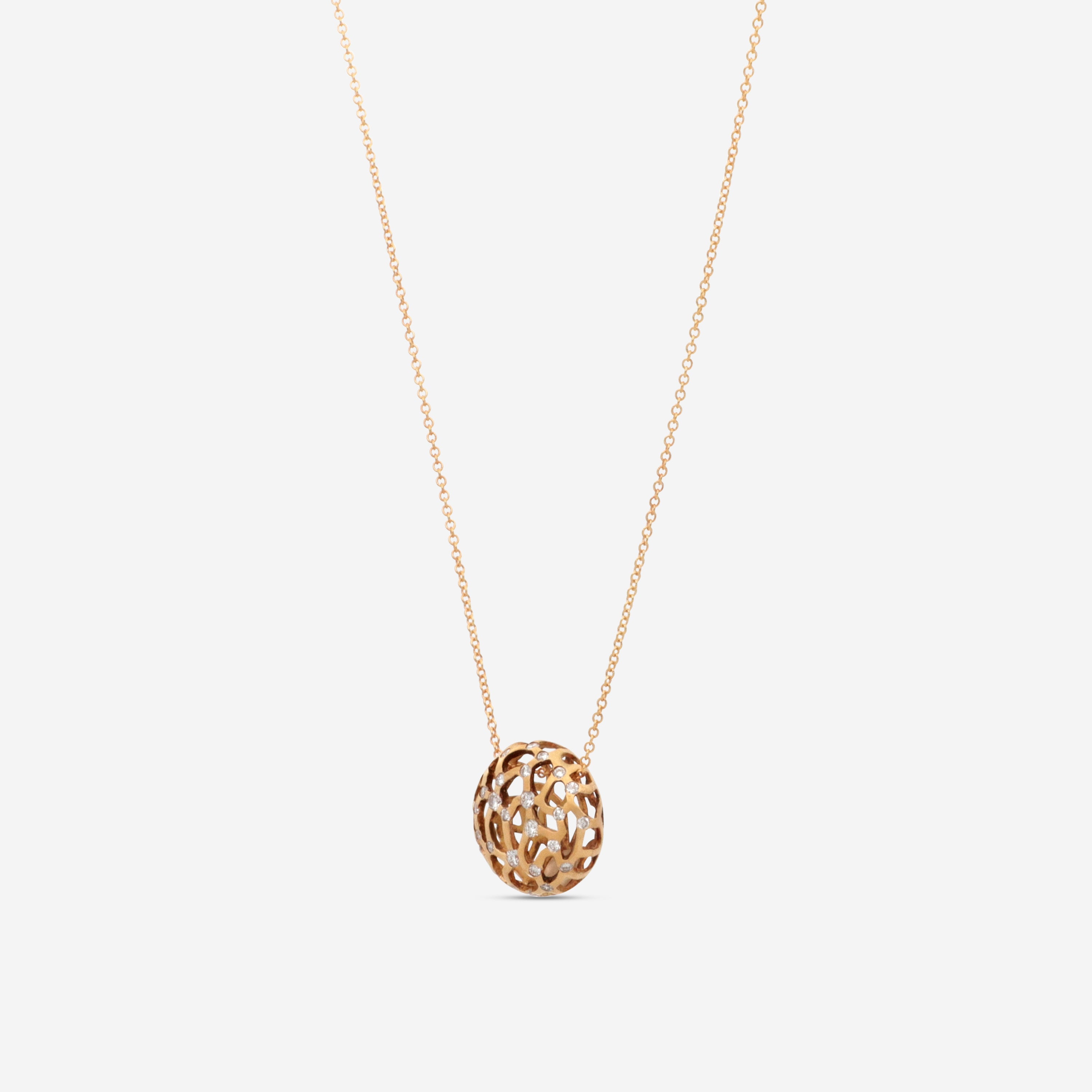 Nanis 18K Yellow Gold Diamond Pendant Necklace CS1-528 — view 2